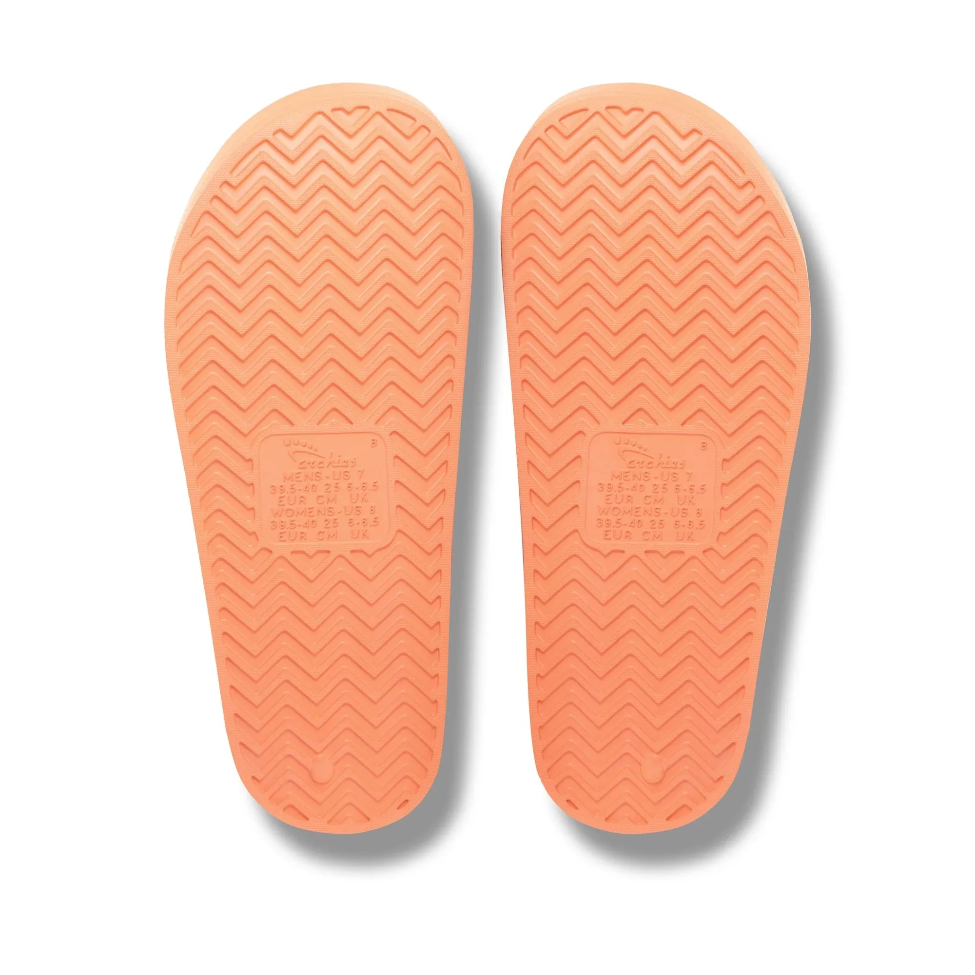 Arch support slides in peach