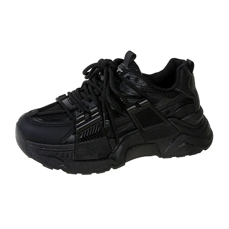 Autumn Women's Chunky Sneakers 2023 New Fashion Breathable Mesh Platform Shoes for Women Outdoor Durable Casual Running Shoes