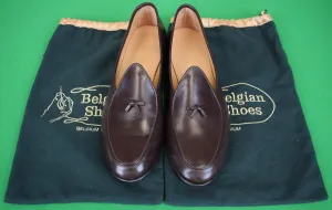 Belgian Brown Calf Loafers Model Henri Sz 12M (w/ Shoe Bags)
