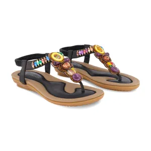 Bohemia Bead Style Herringbone Sandals