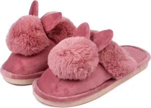 Brauch Women's Pink Bunny Winter Slippers