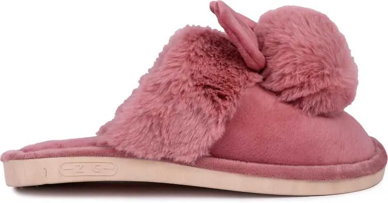 Brauch Women's Pink Bunny Winter Slippers