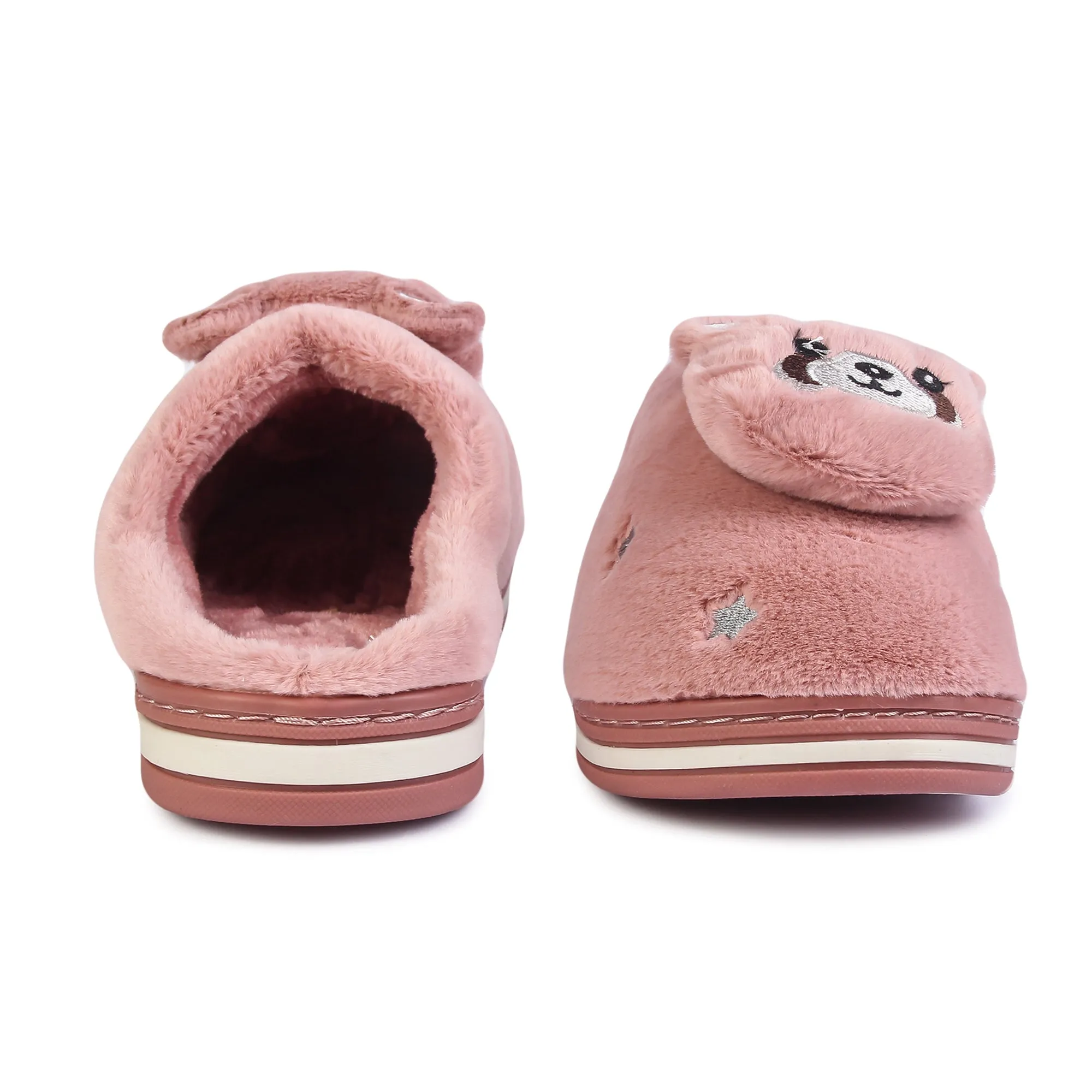 Brauch Women's Pink Panda Winter Slippers