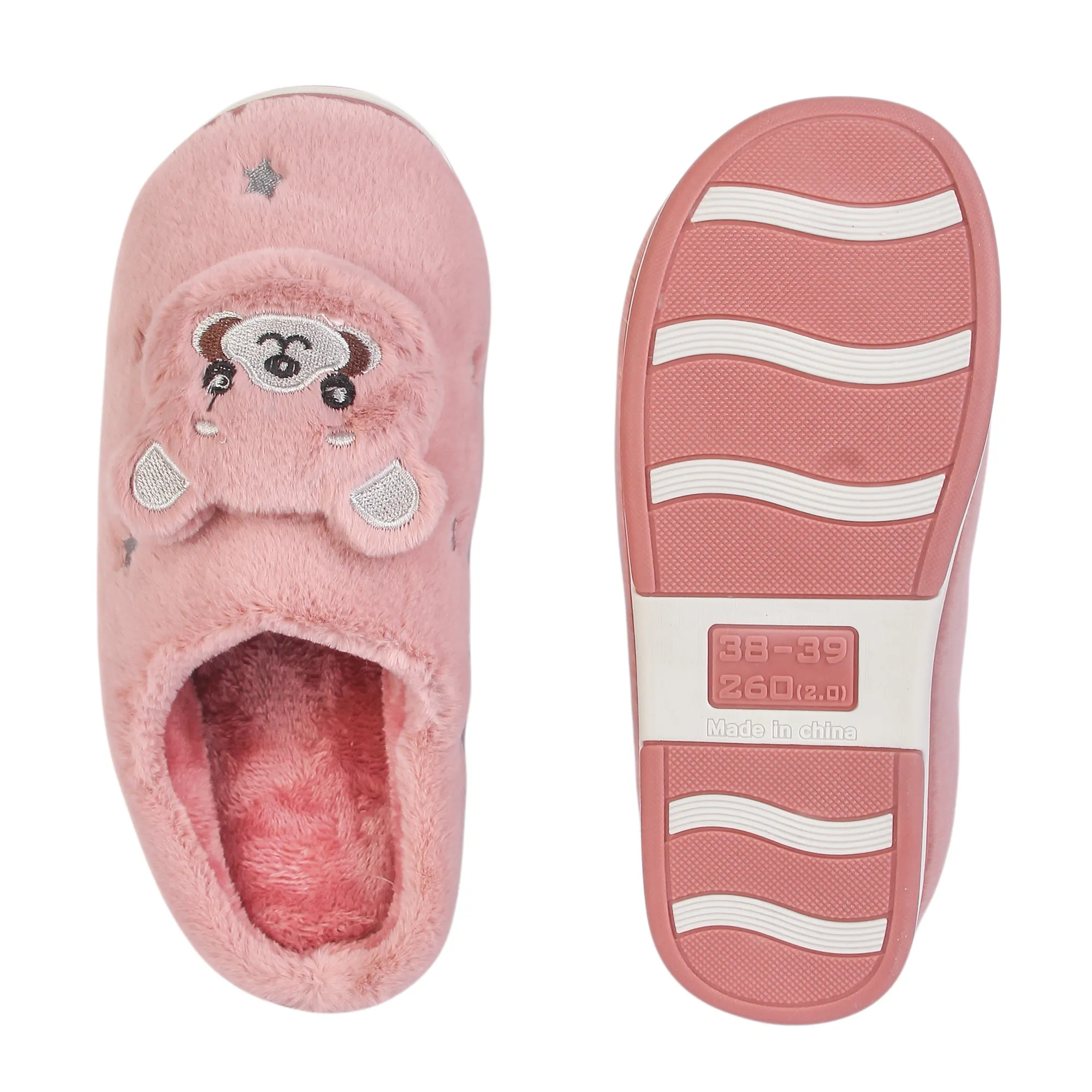 Brauch Women's Pink Panda Winter Slippers