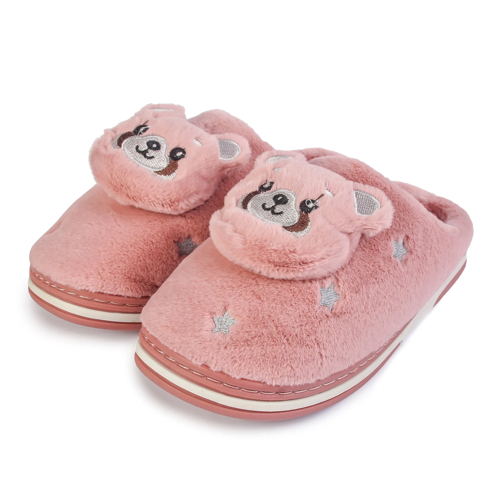 Brauch Women's Pink Panda Winter Slippers