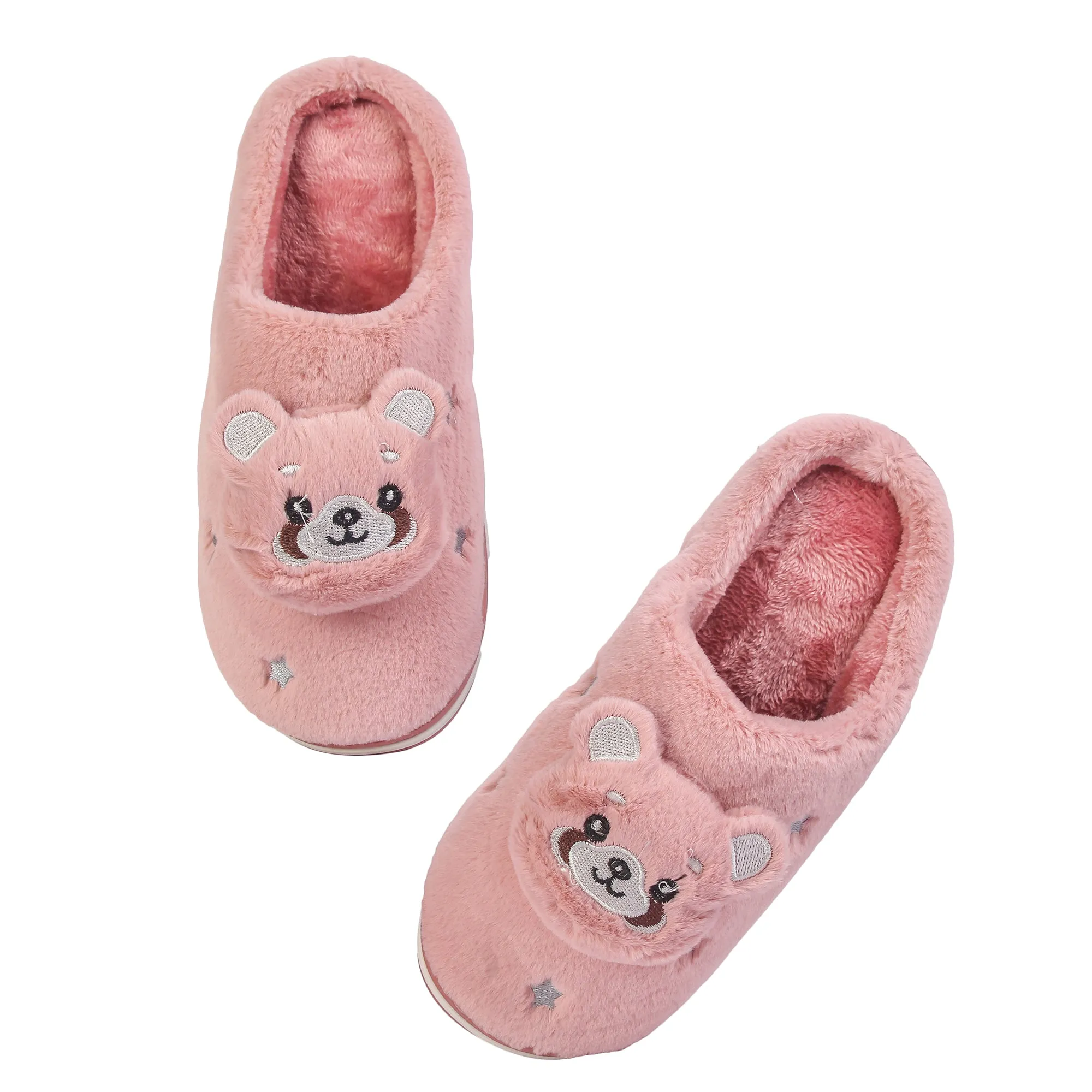Brauch Women's Pink Panda Winter Slippers