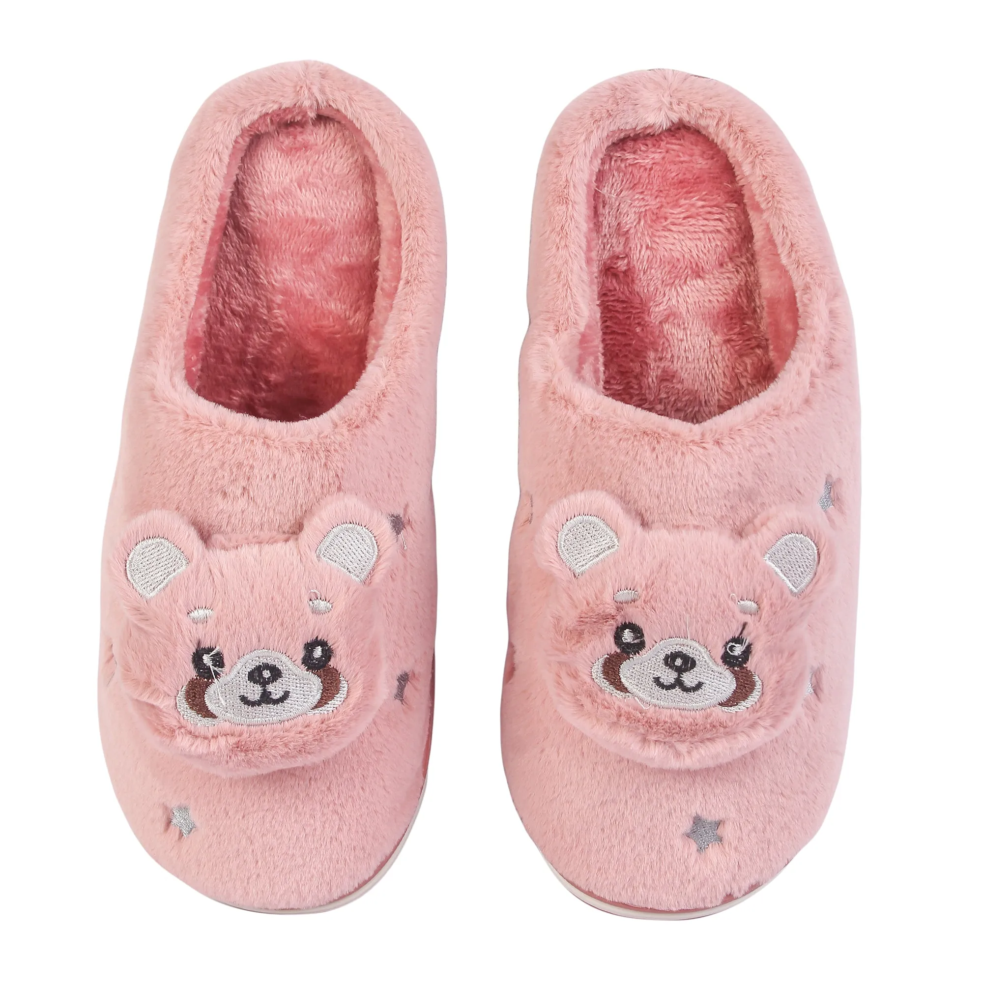 Brauch Women's Pink Panda Winter Slippers