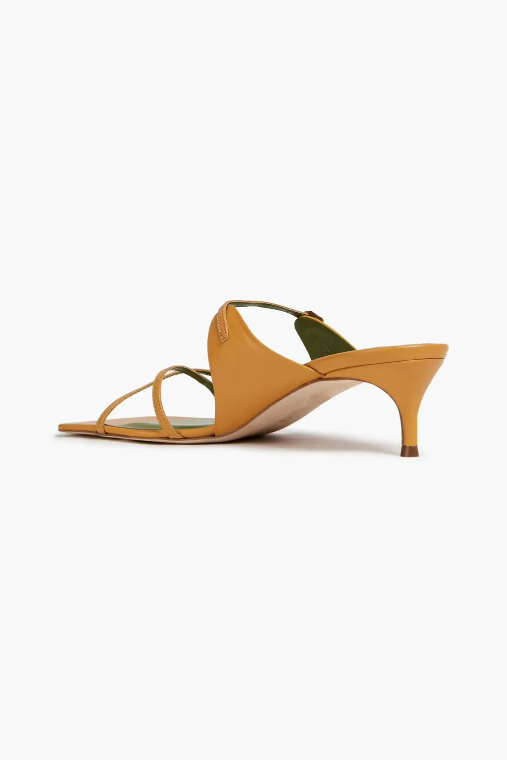 By Far Yellow Candy Strappy Heeled Sandals EU 37 UK 4
