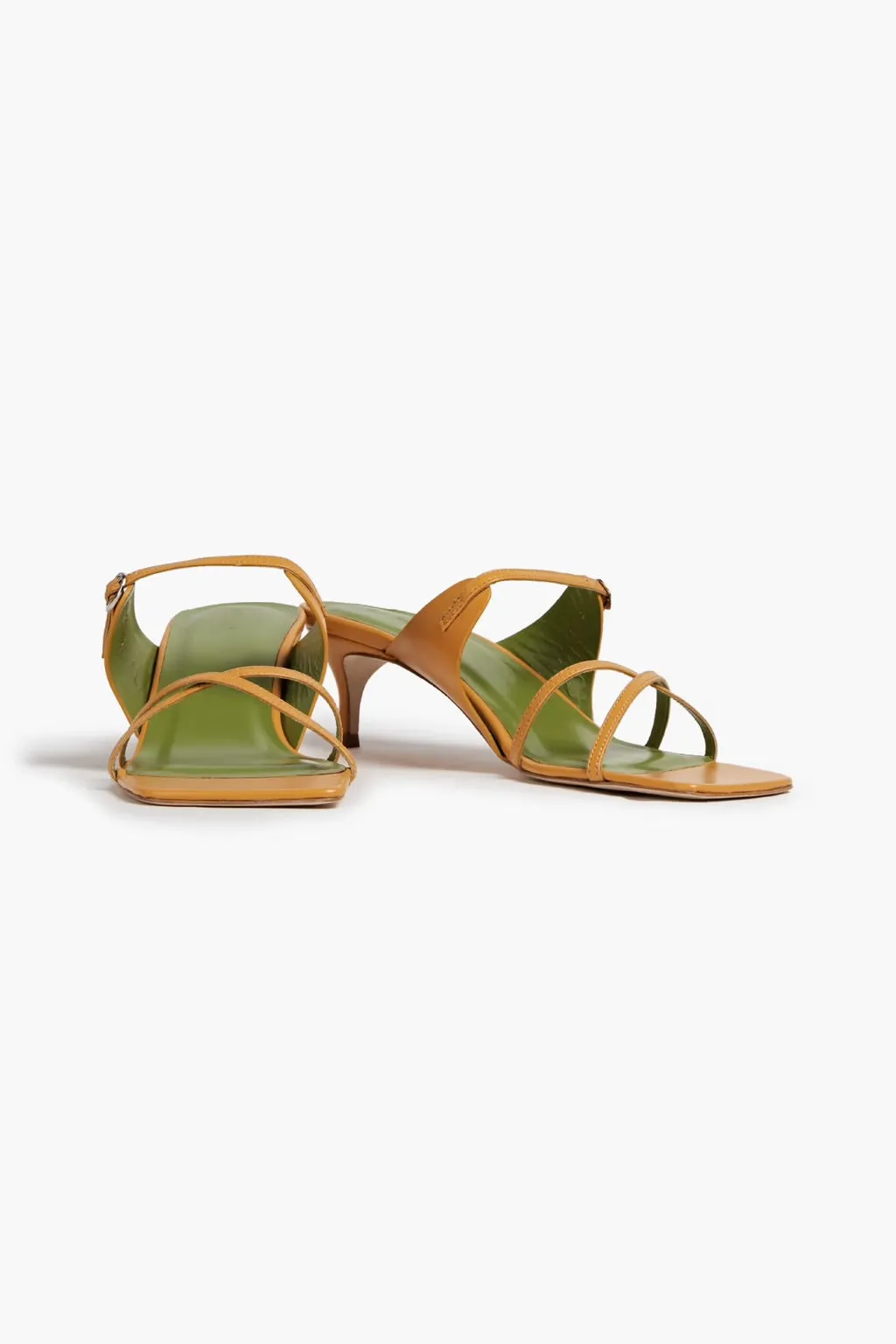 By Far Yellow Candy Strappy Heeled Sandals EU 37 UK 4