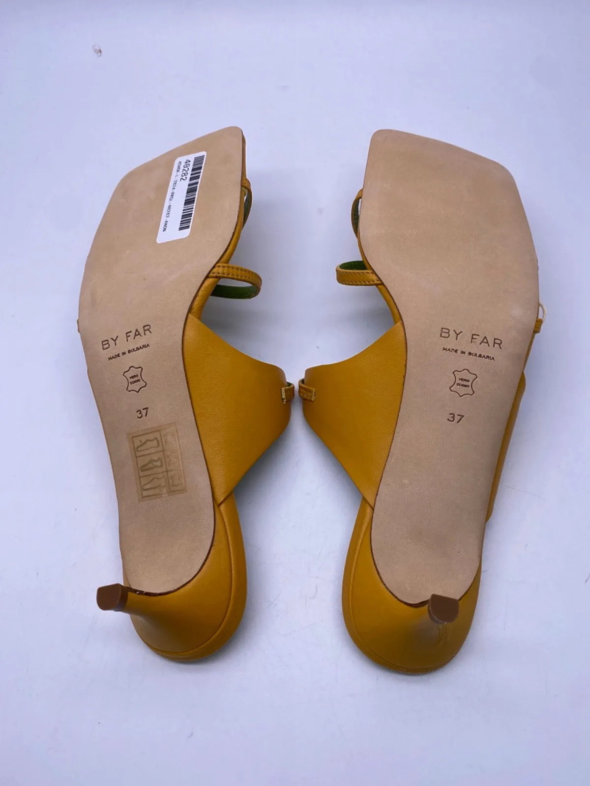 By Far Yellow Candy Strappy Heeled Sandals EU 37 UK 4