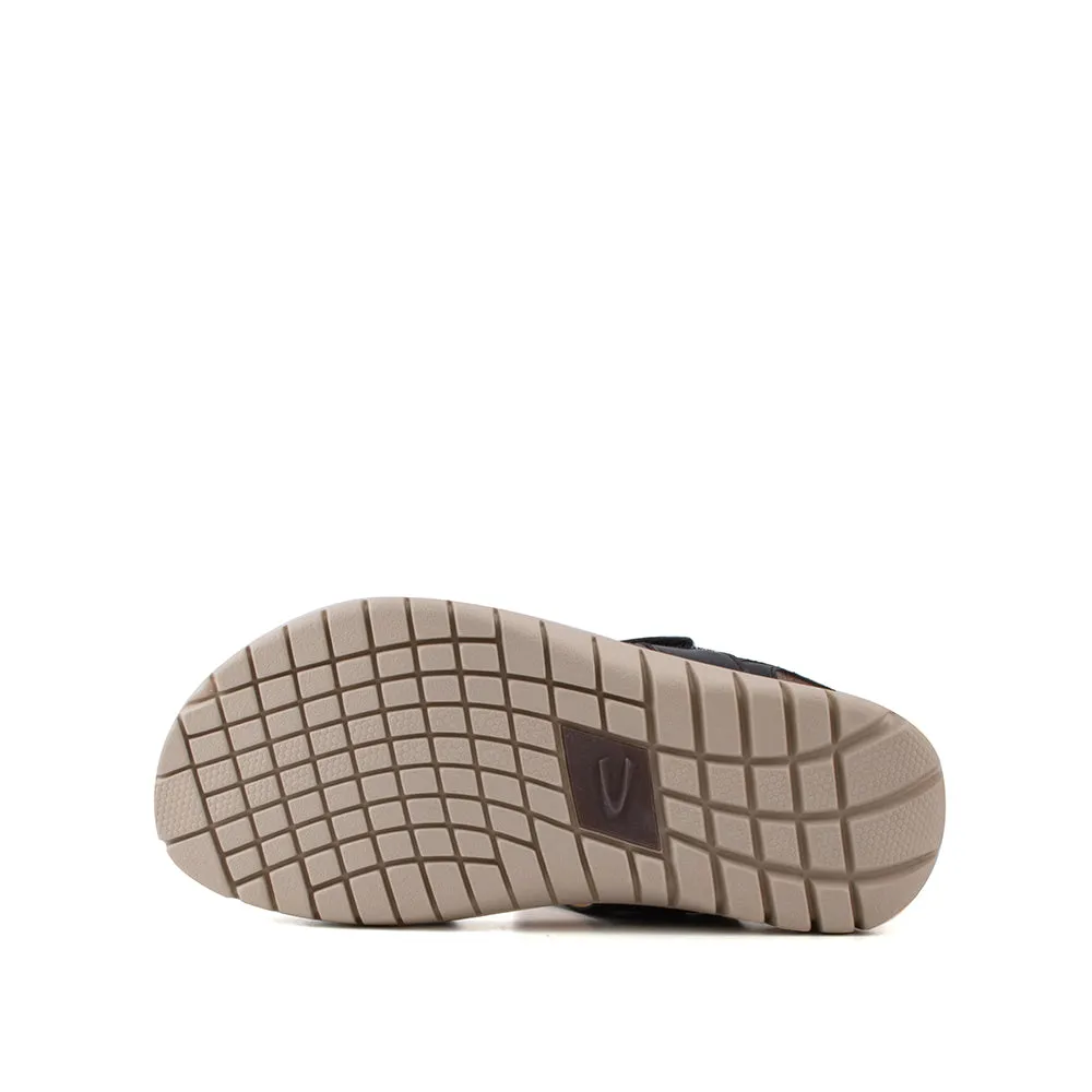 camel active Women Kalissa 3 Velcro-Strap Sandals with slip-on comfort Panel Design Ladies Kalissa 3 -792204-DZ01SV-1-BLACK