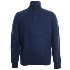Cashmere Donegal Button Sweater