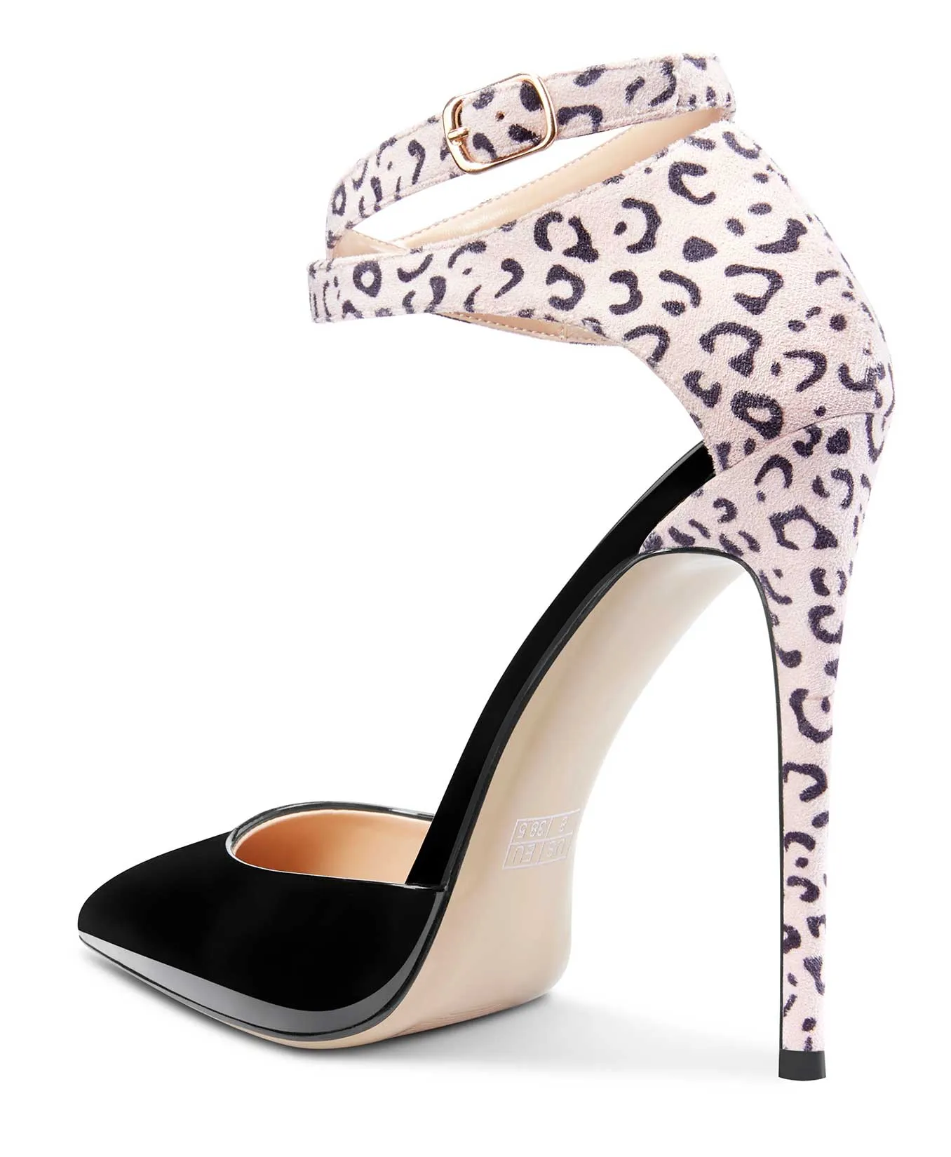 CASTAMERE Womens Ankle Strap High Heels Sandals Pointed Toe Sexy Sandal 12CM Stilettos Pumps
