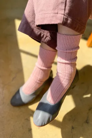 Classic Cashmere Socks | Rose Petal