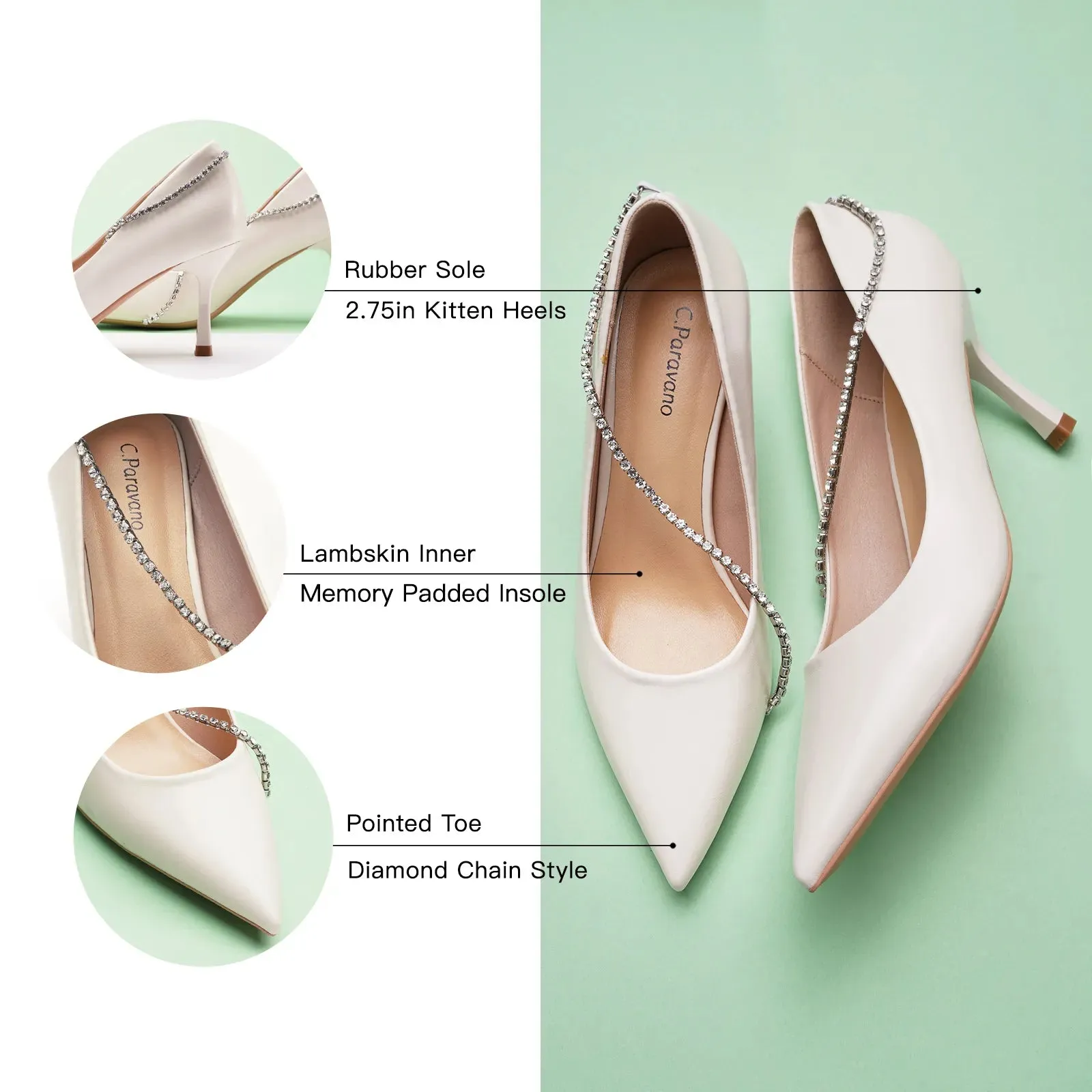 Crystal Chain Pumps (Anna)