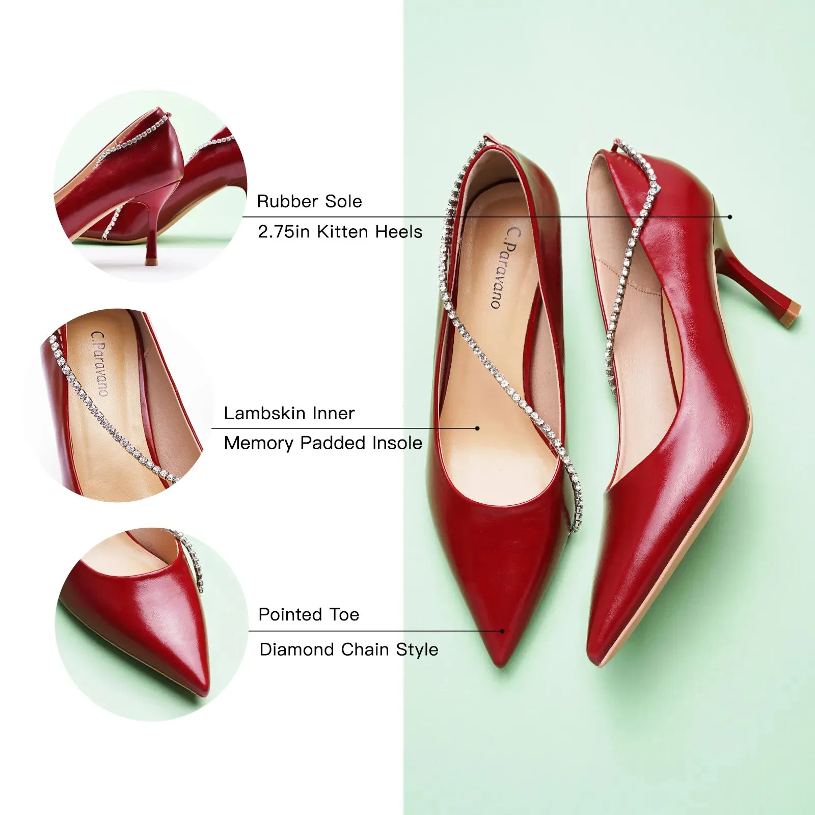 Crystal Chain Pumps (Anna)