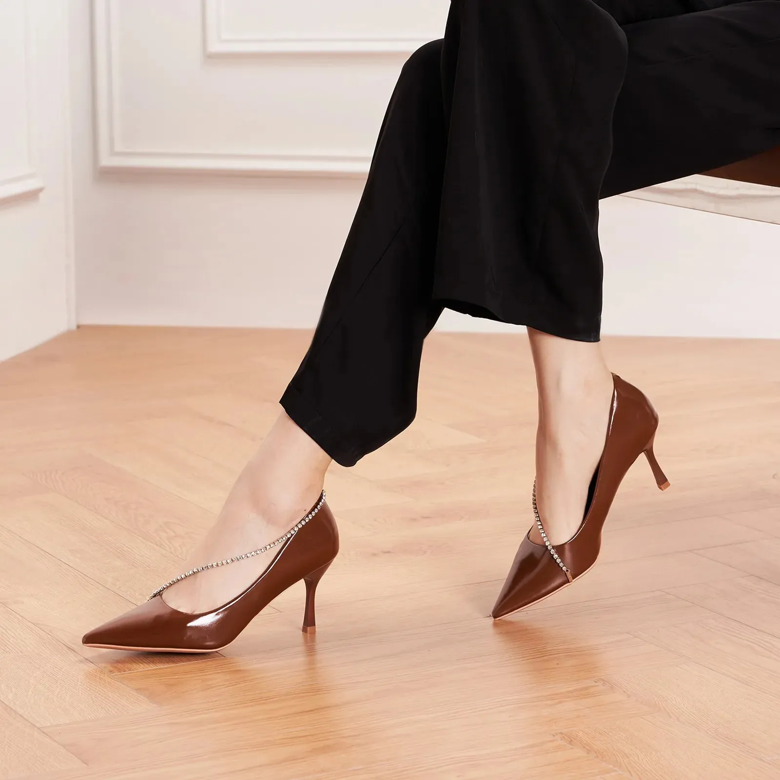 Crystal Chain Pumps (Anna)