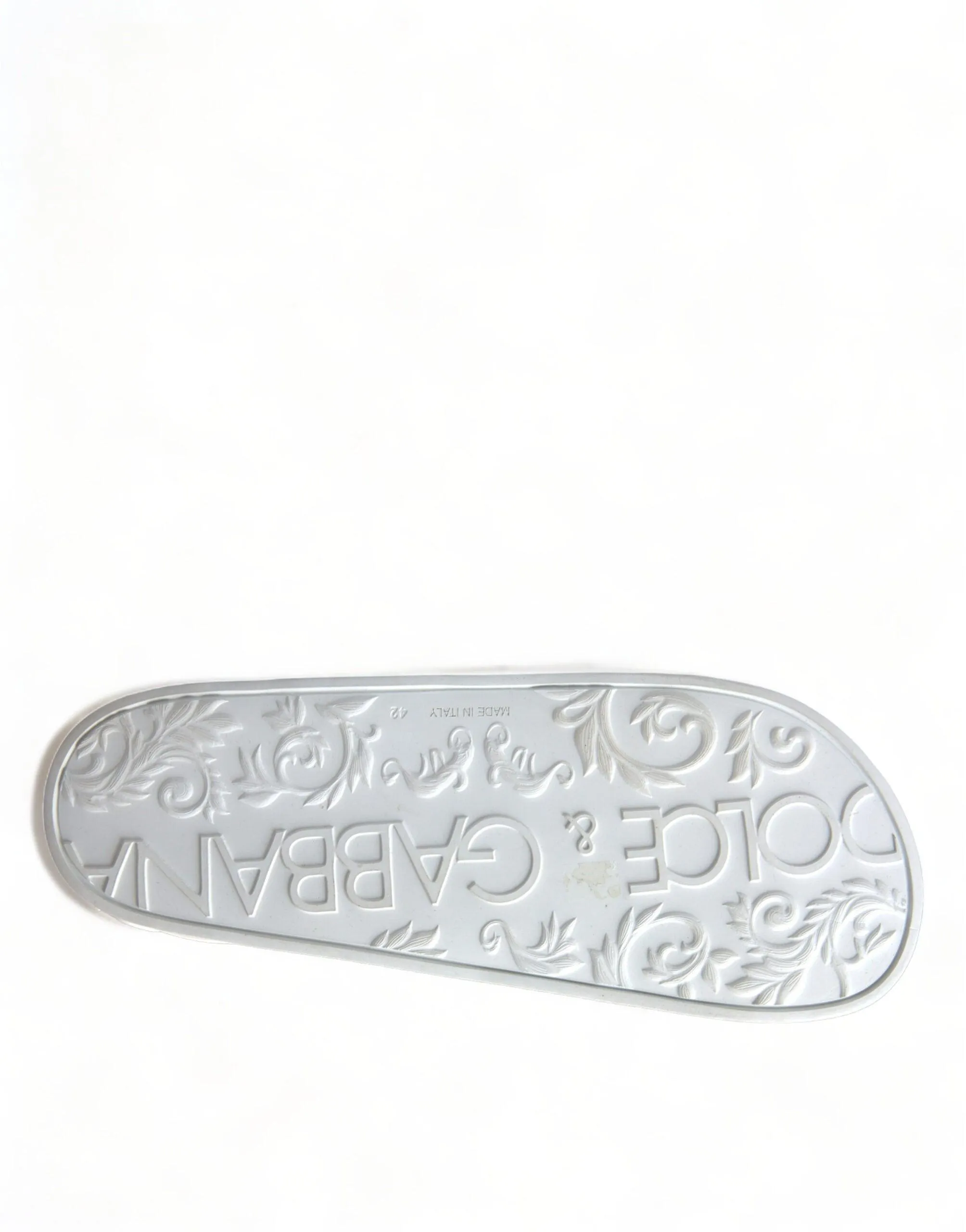 Dolce & Gabbana Men White Rubber Slippers