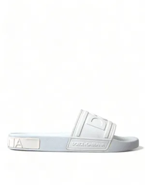 Dolce & Gabbana Men White Rubber Slippers