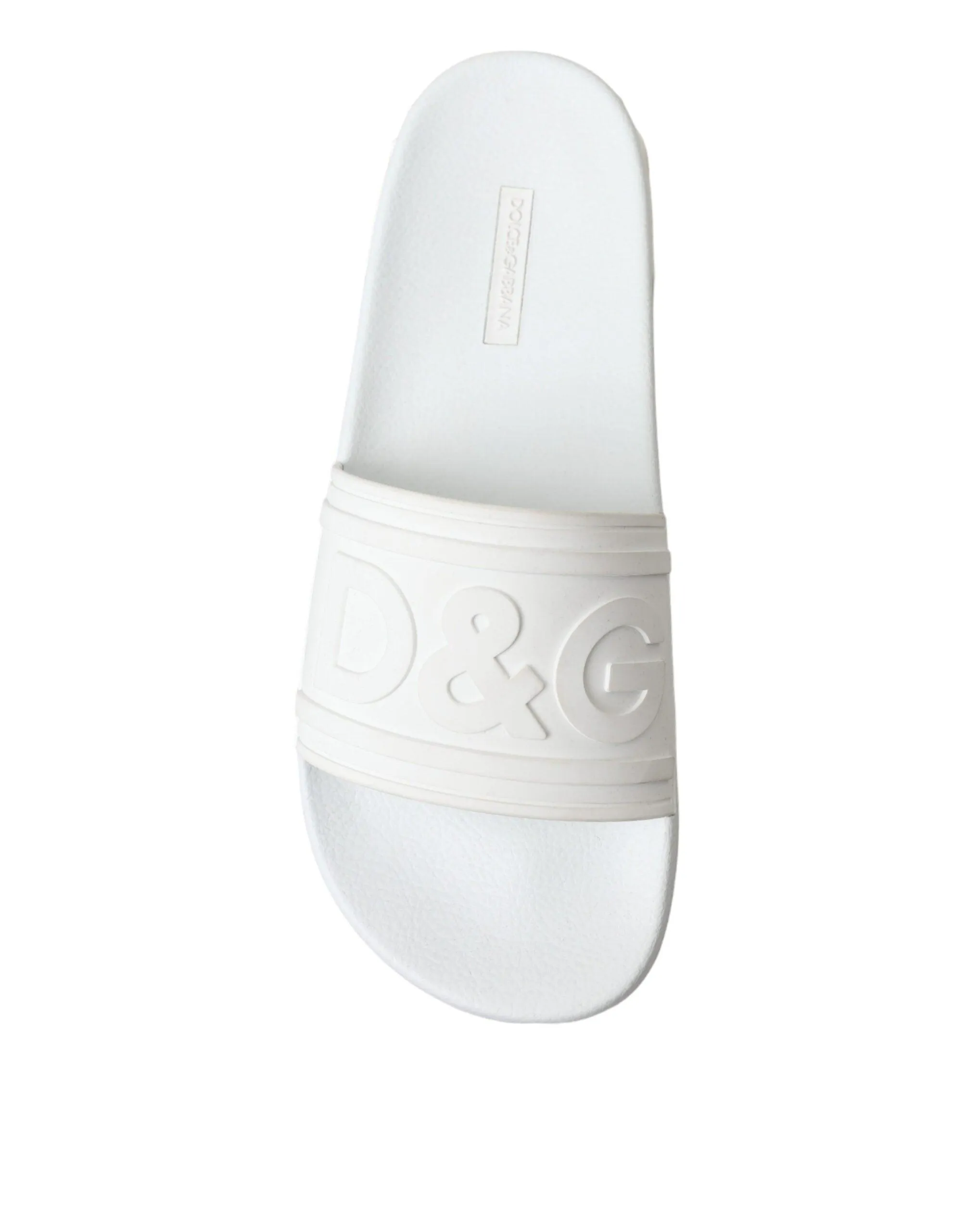 Dolce & Gabbana Men White Rubber Slippers