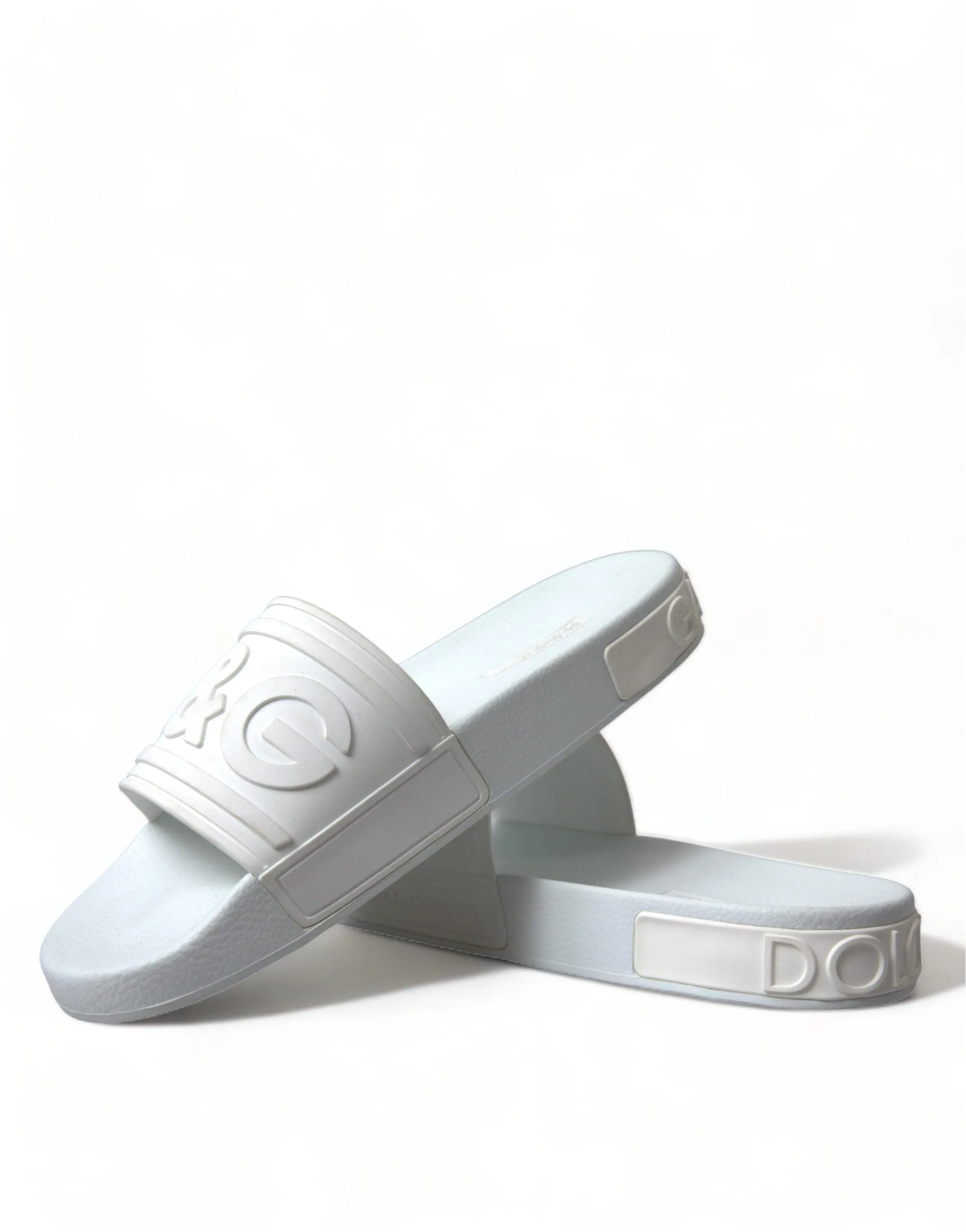 Dolce & Gabbana Men White Rubber Slippers