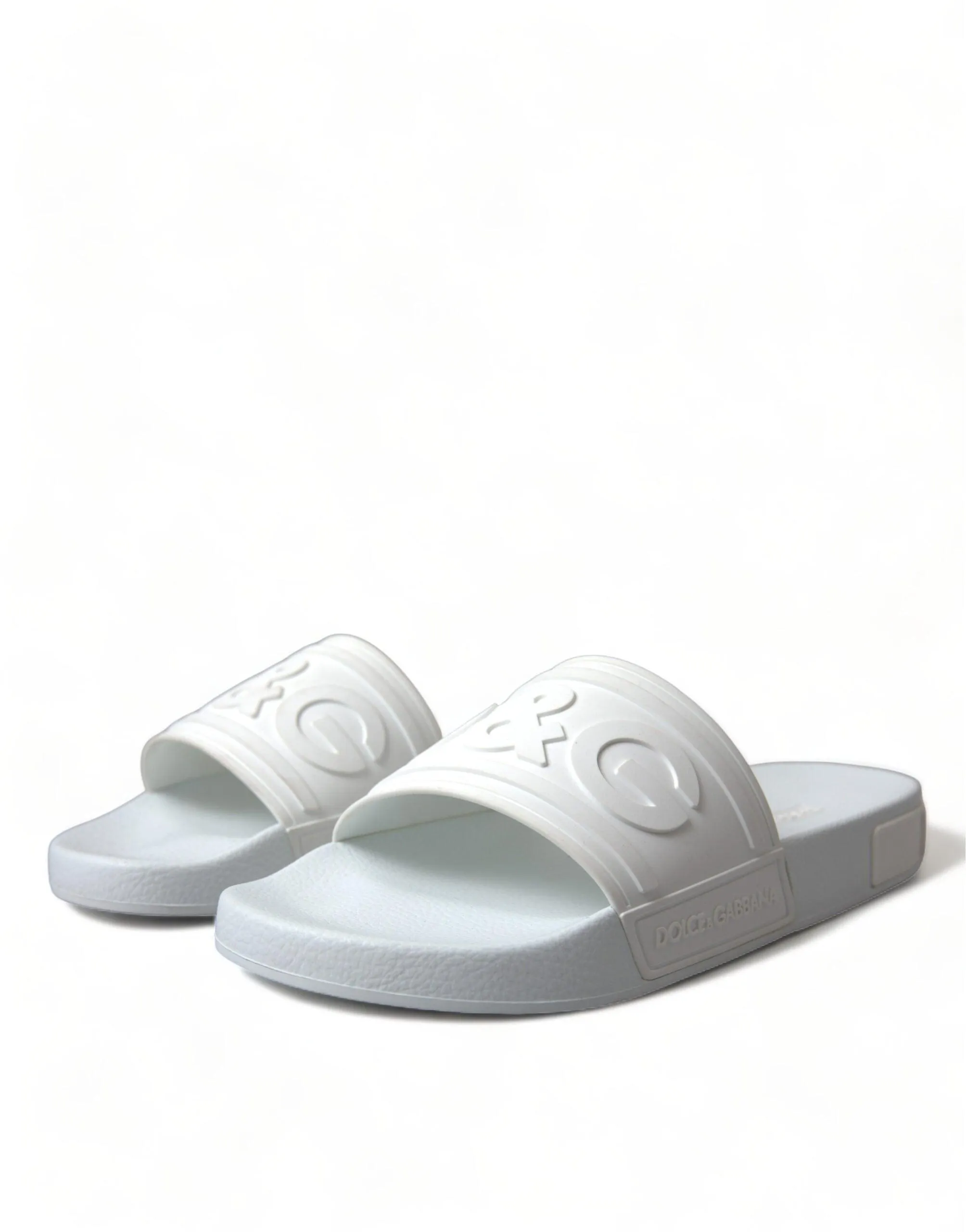Dolce & Gabbana Men White Rubber Slippers