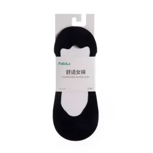 FaSoLa Breathable Invisible Socks - Black, 1 Pair