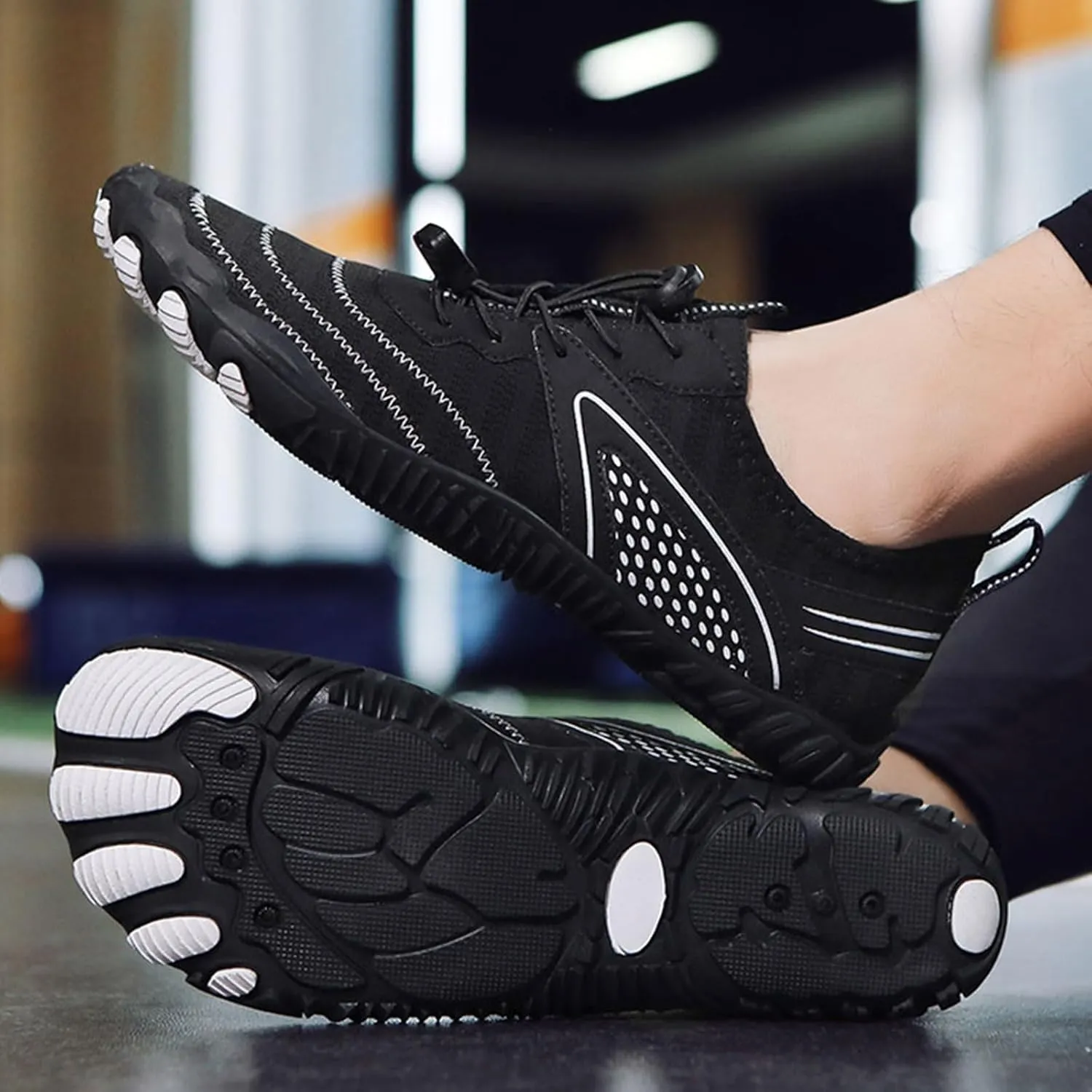 Hike Barefoot Shoes for Women Men Non-Slip&Zero Drop Water Shoes,Waterproof Trail Running Beach Barefoot,Outdoor Lightweight Breathable Wide Toe Box Hiking Footwear,Fashion Comfort Footwear Unisex