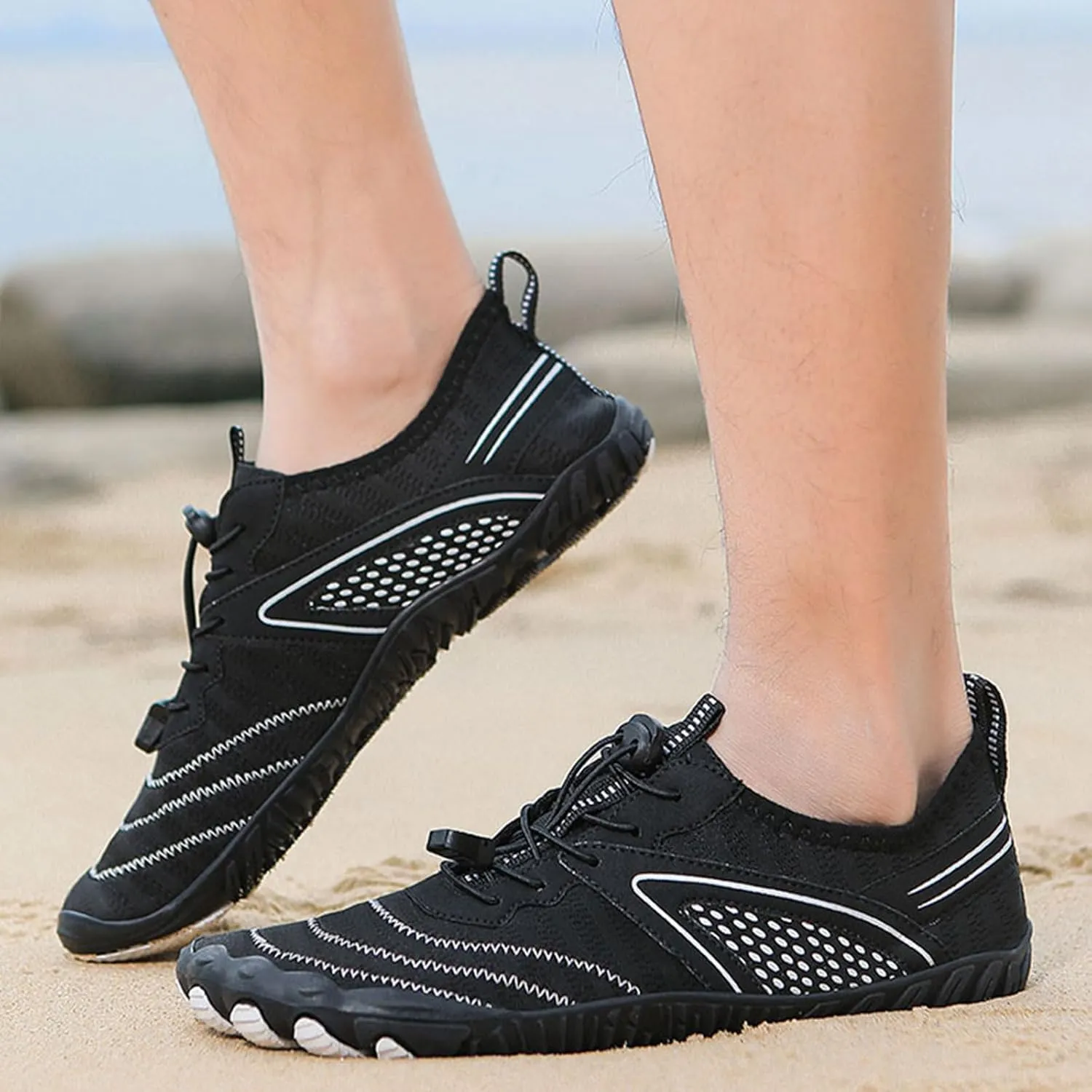 Hike Barefoot Shoes for Women Men Non-Slip&Zero Drop Water Shoes,Waterproof Trail Running Beach Barefoot,Outdoor Lightweight Breathable Wide Toe Box Hiking Footwear,Fashion Comfort Footwear Unisex