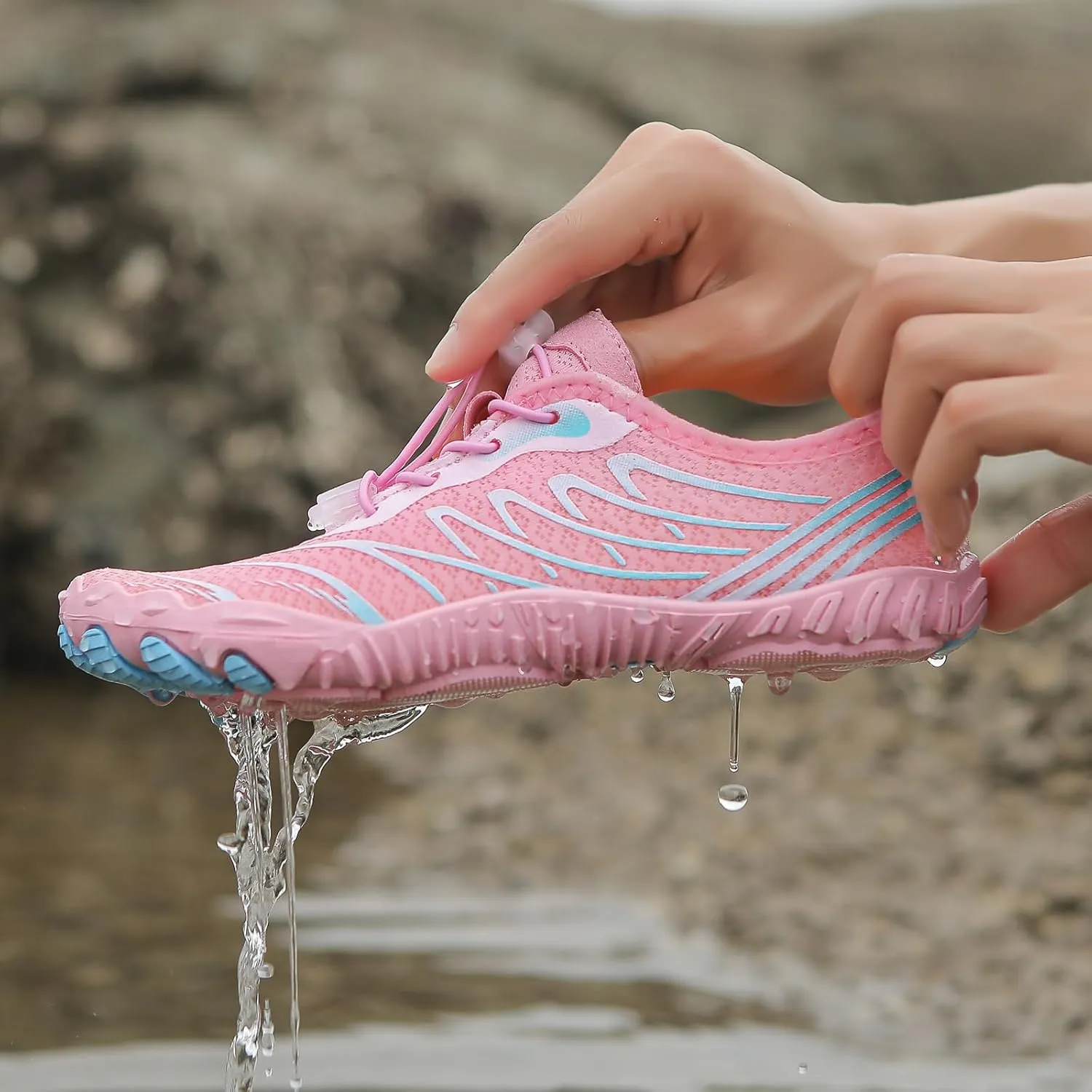 Hike Barefoot Shoes for Women Men Wide Toe Box Breathable & Non-Slip Athletic Footwear Healthy Waterproof Trail Running Minimalist Zero Drop Outdoor Cross-Trainer Fashion Sneakers