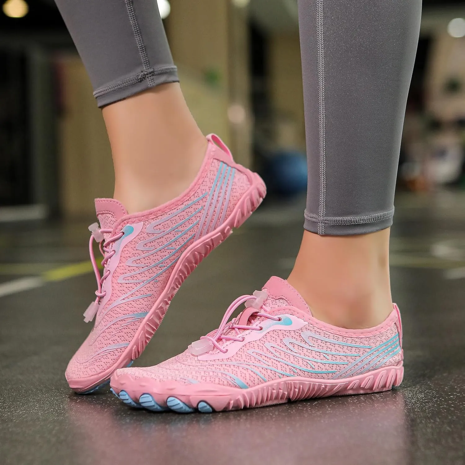 Hike Barefoot Shoes for Women Men Wide Toe Box Breathable & Non-Slip Athletic Footwear Healthy Waterproof Trail Running Minimalist Zero Drop Outdoor Cross-Trainer Fashion Sneakers