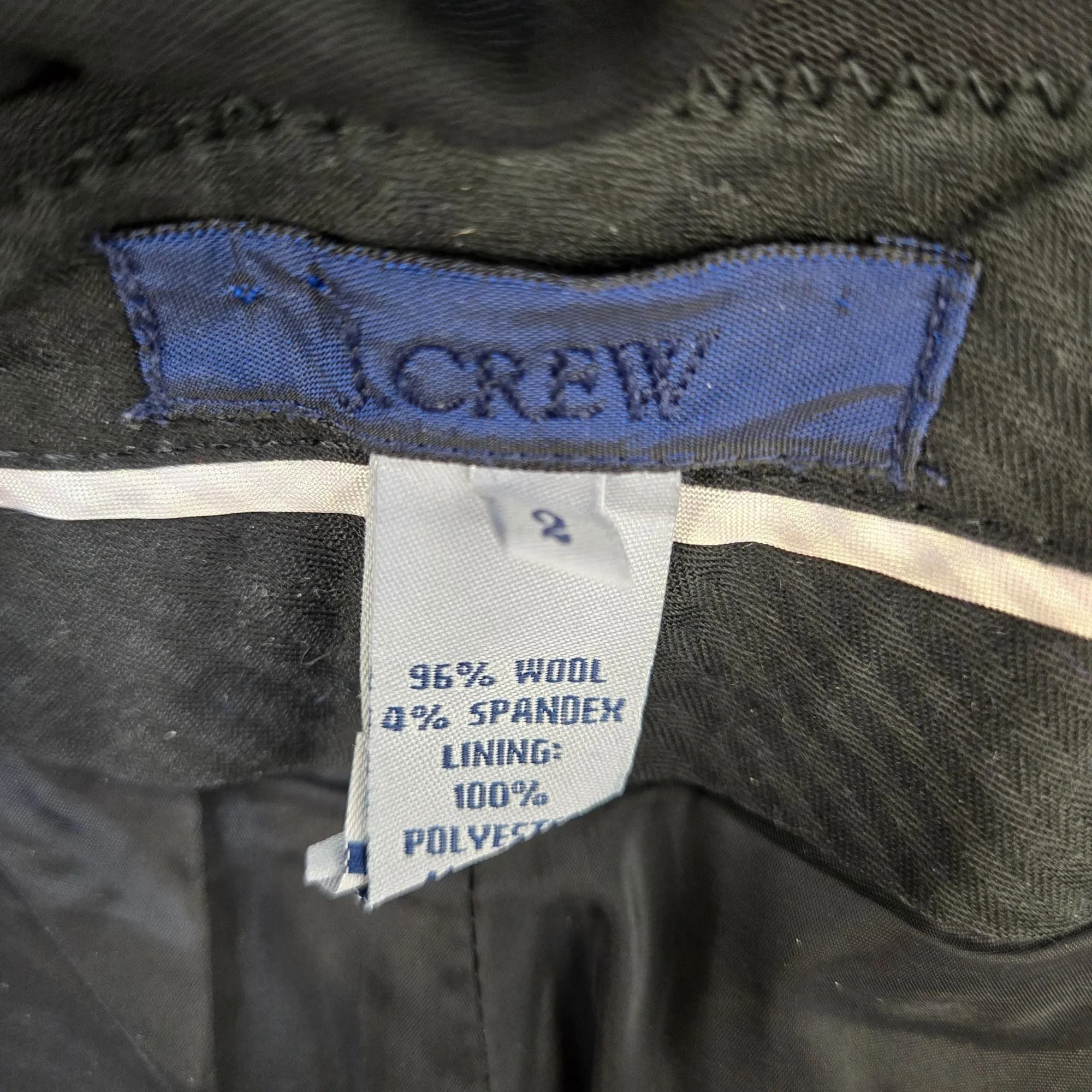 J. Crew Favorite Fit Wool Blend Slightly Flared Trouser Pants Size 2