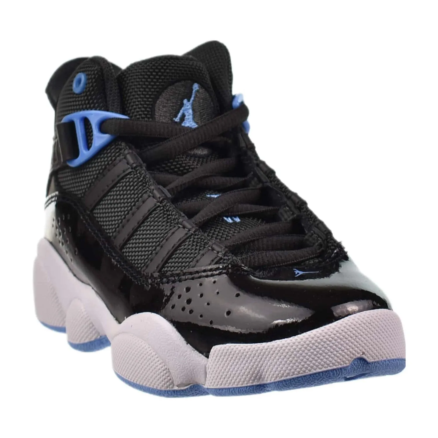 Jordan 6 Rings (PS) Little Kids' Shoes Anthracite-University Blue-Black