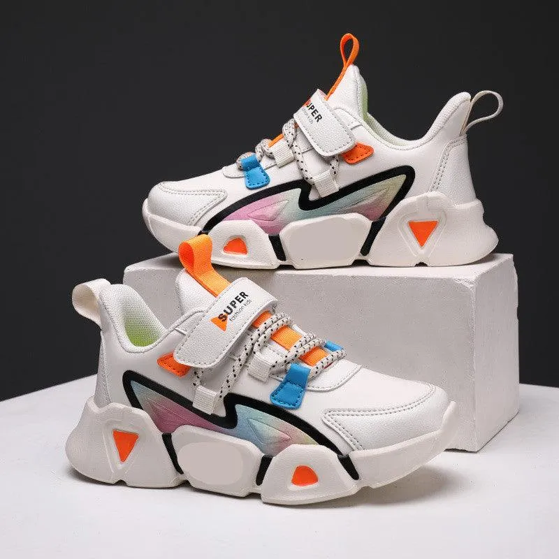 Leather Little kids Running Shoes