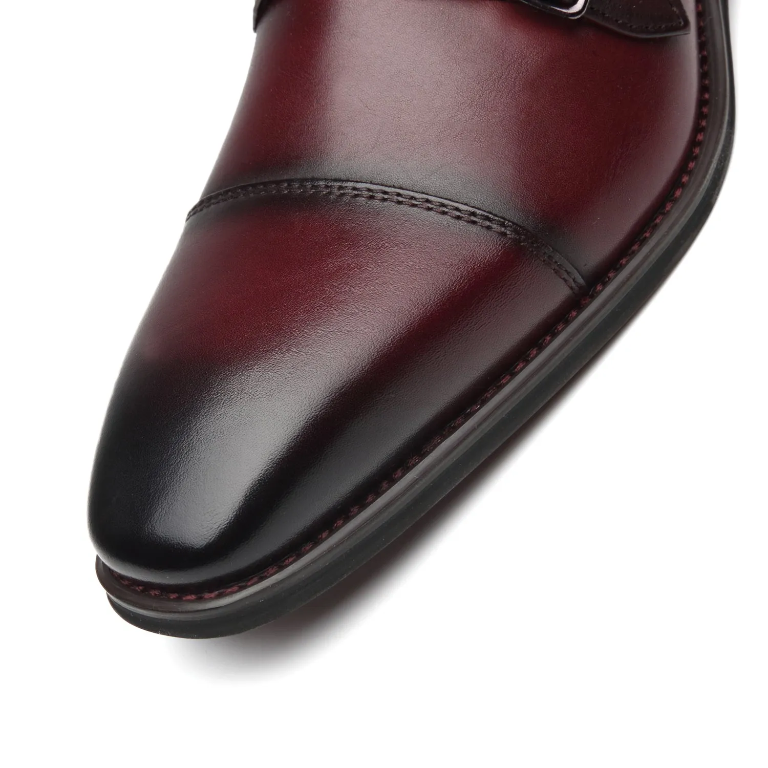 Men's Monk Strap Chal-1-burgundy