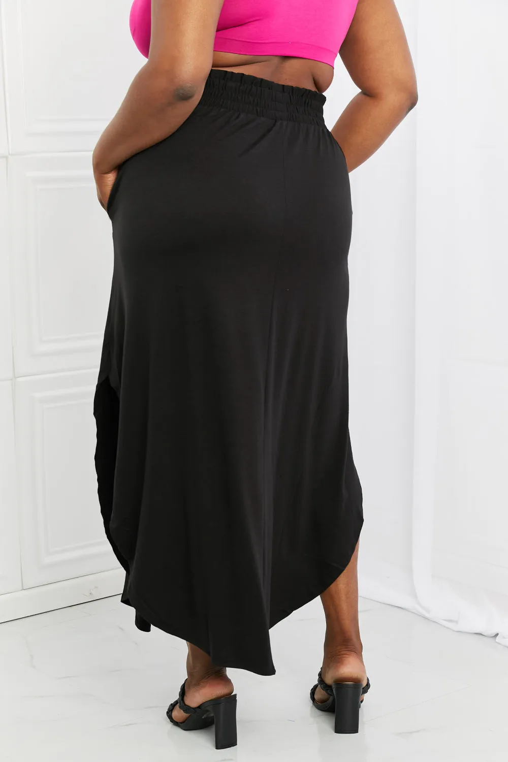 Mia Maxi Skirt with Pockets in Black