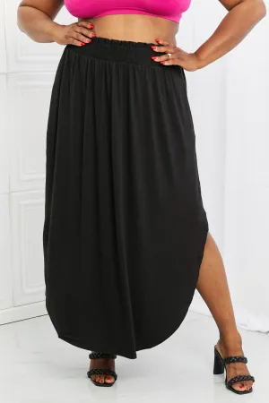 Mia Maxi Skirt with Pockets in Black