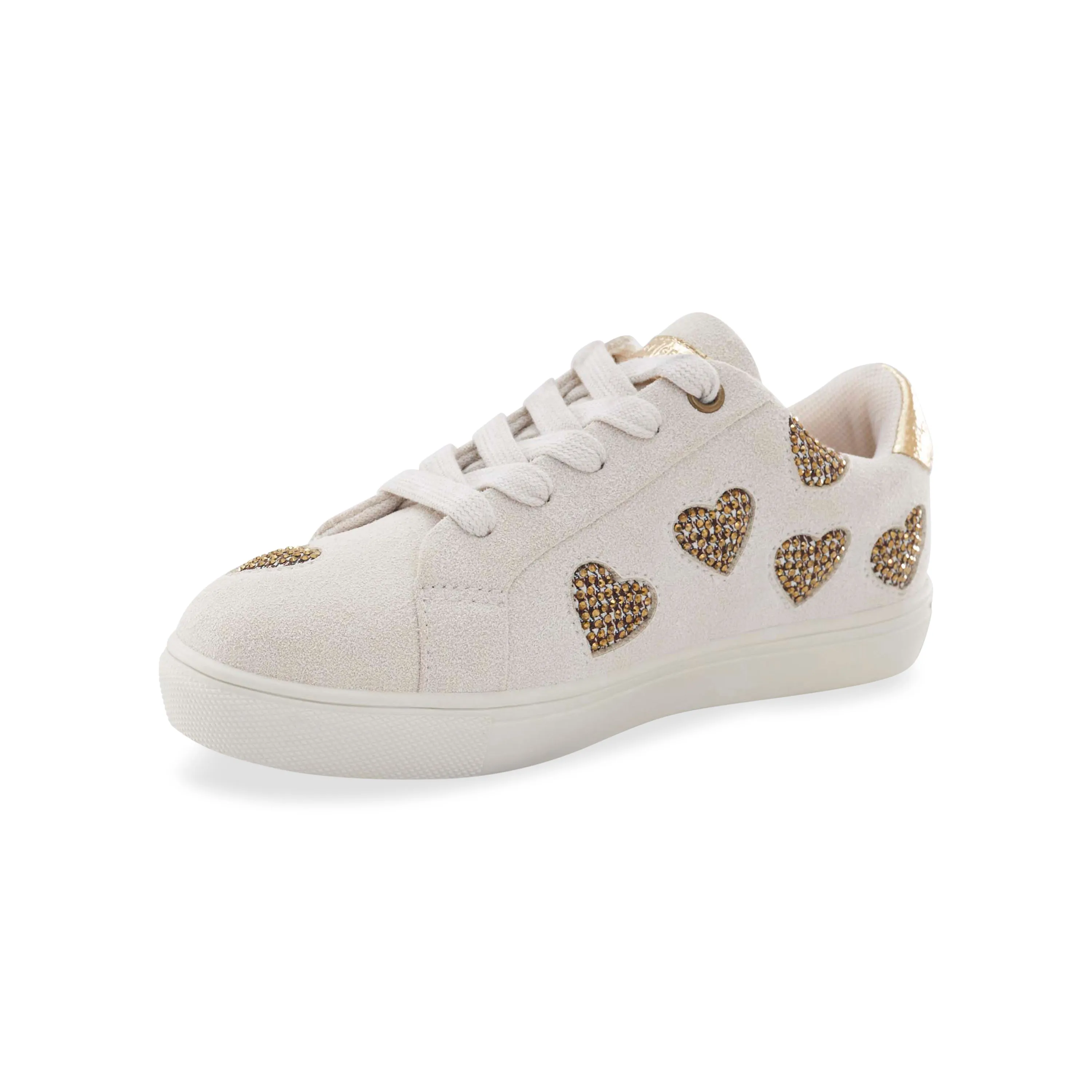 Mini Laney Love Sneaker - Big Kid Bone Gold