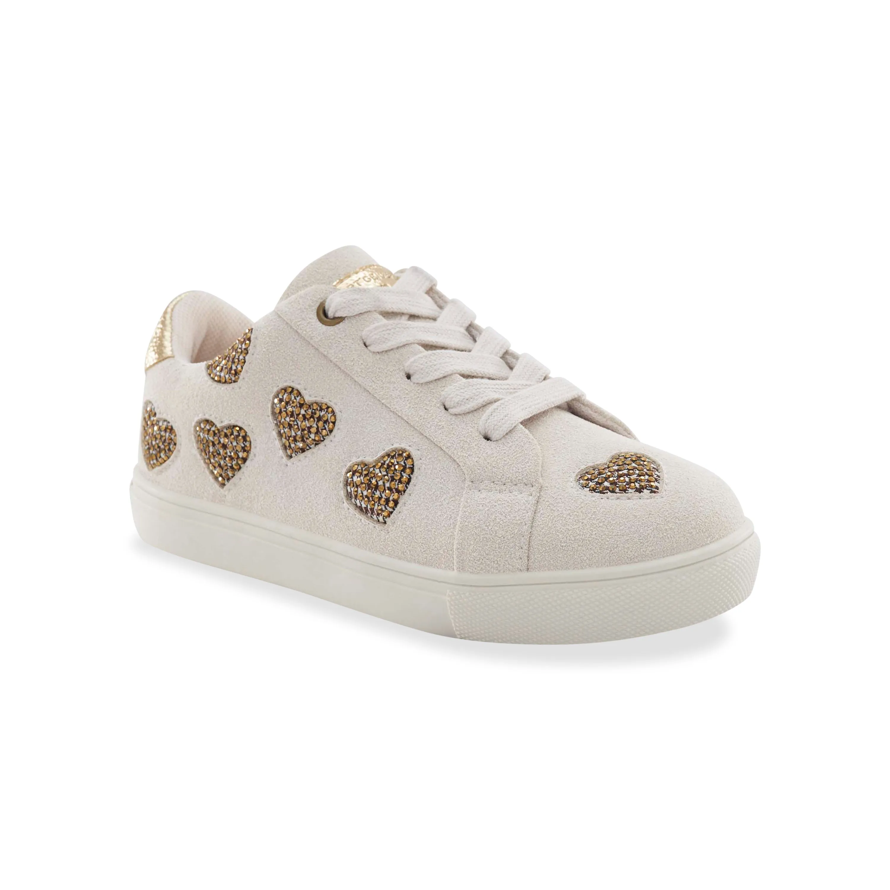Mini Laney Love Sneaker - Big Kid Bone Gold