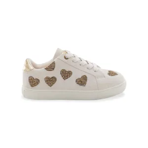 Mini Laney Love Sneaker - Big Kid Bone Gold