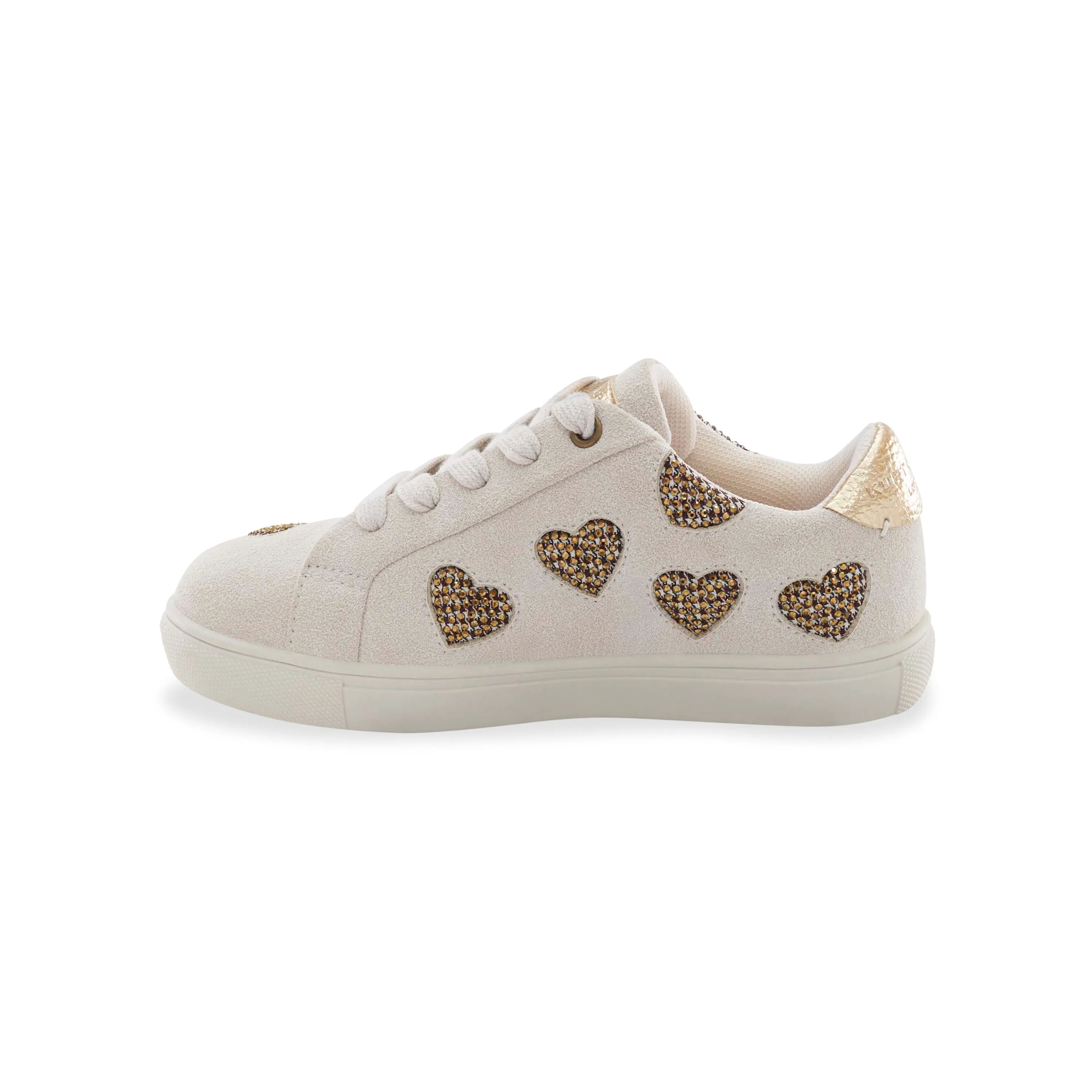 Mini Laney Love Sneaker - Big Kid Bone Gold