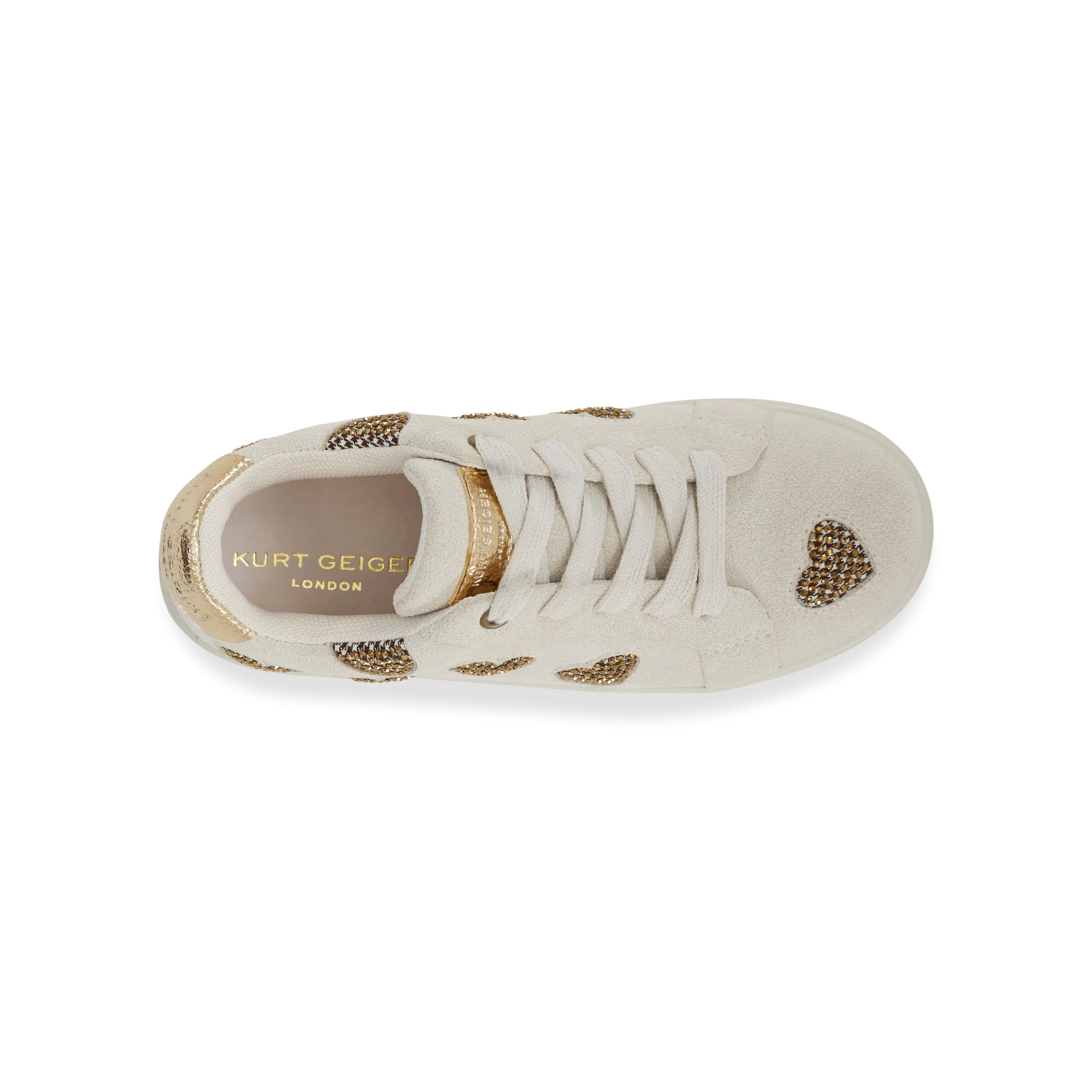 Mini Laney Love Sneaker - Big Kid Bone Gold