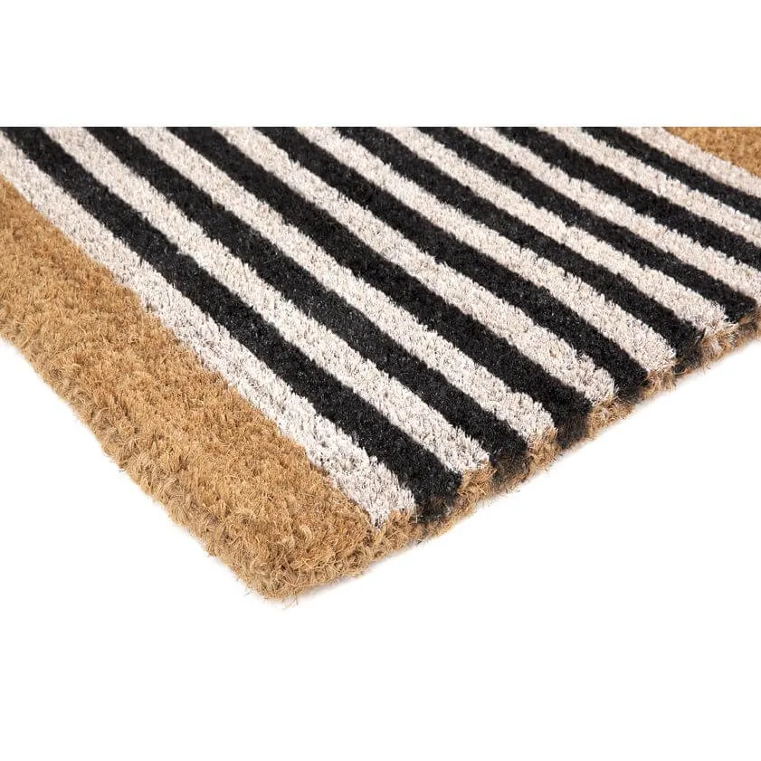 Natural Coir Doormat Nui Coastal Stripe