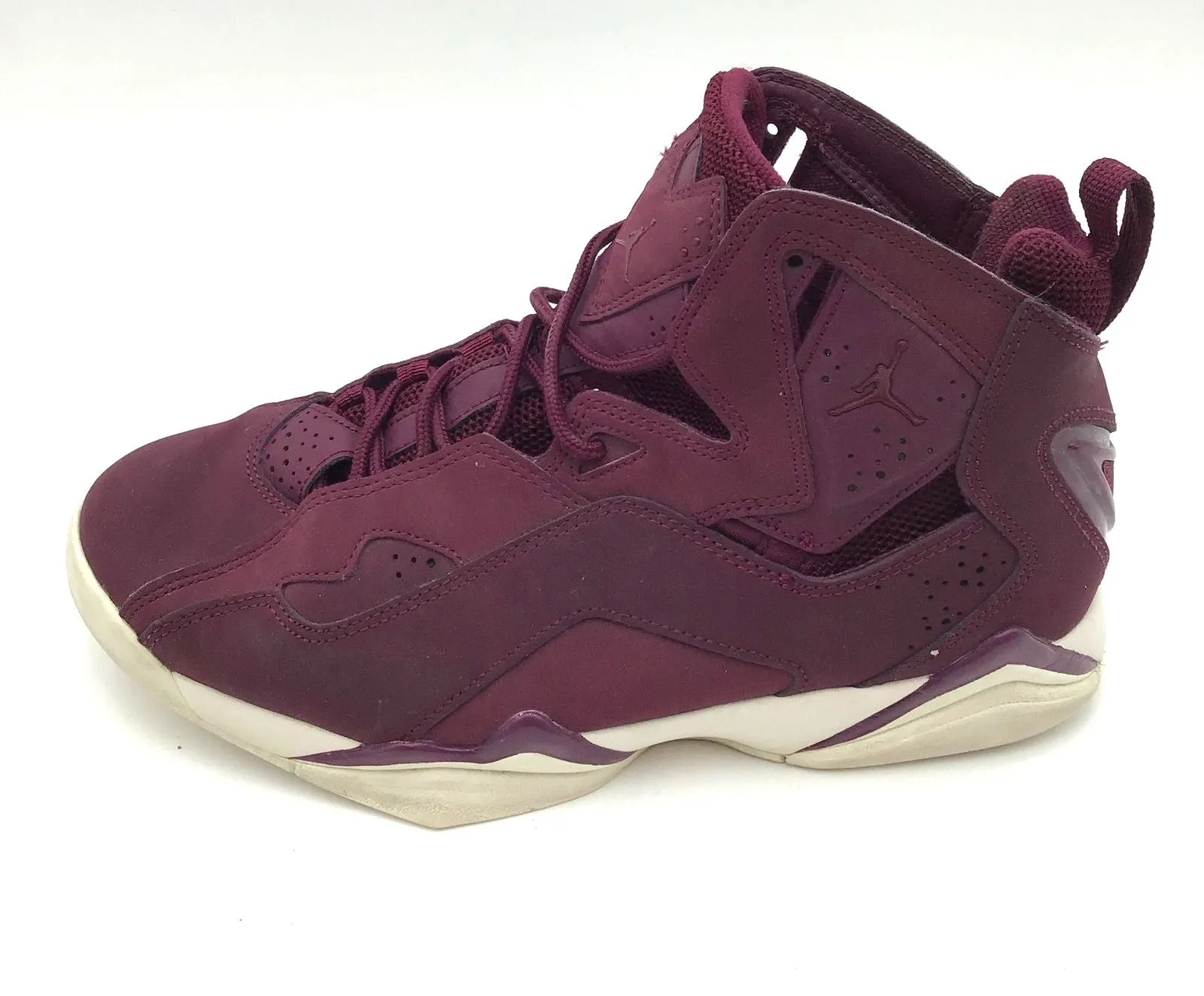 Nike Air Jordan True Flight Men's 'Burgundy' Sneakers-Size: 8 ( COA)