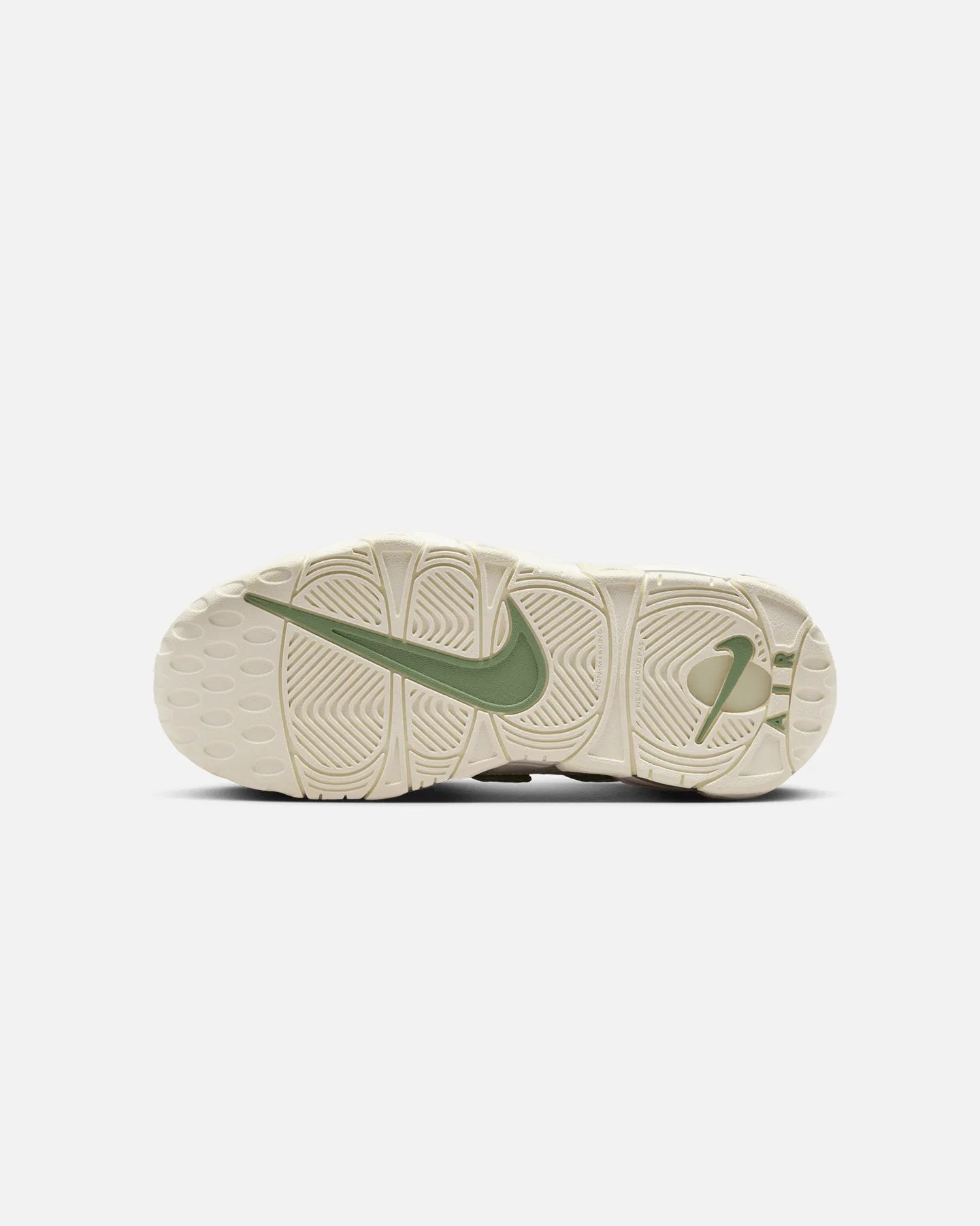Nike Kids' Air More Uptempo (GS) Sail/Oil Green