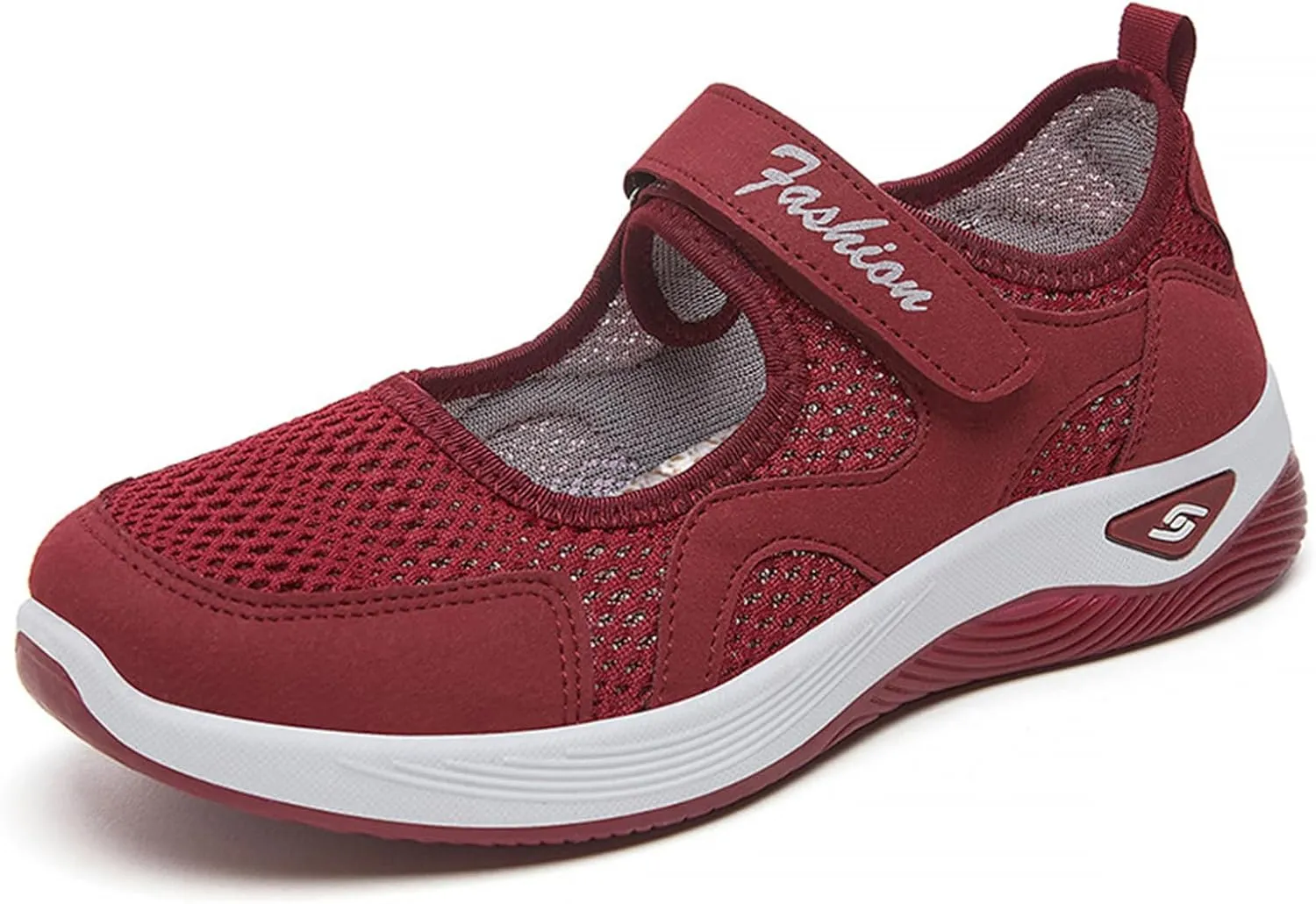Nurse Shoes for Women Comfortable Walking Shoe Non Slip Adjustable Orthopedic Shoes Breathable Working Flats Nursing Mary Jane Sneakers Casual Lightweight Sneaker