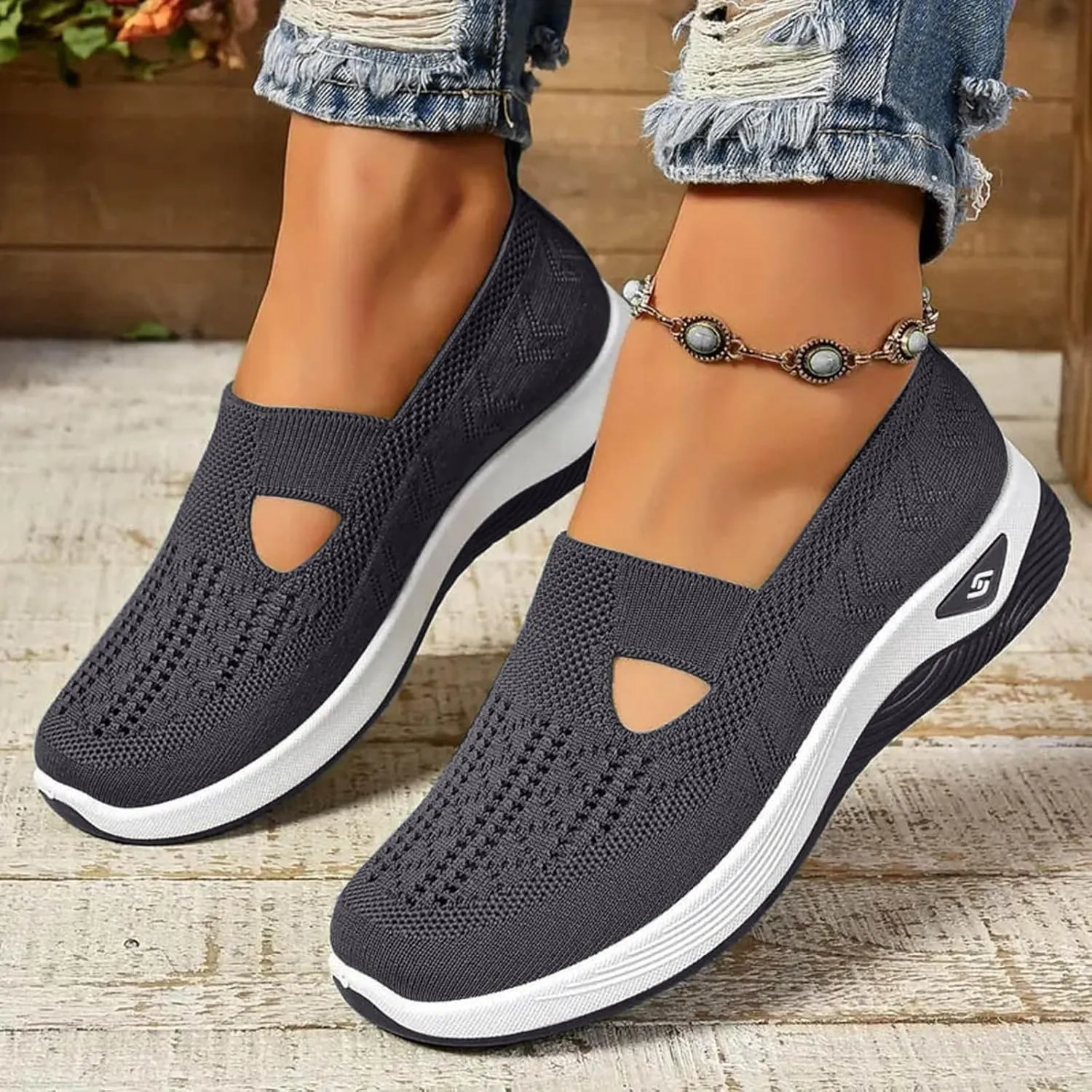 Orthopedic Shoes for Women Sandals 2025 Summer Walking Shoes Breathable Comfortable Soft Orthotic Slip-On Indoor Outdoor Casual Shoe