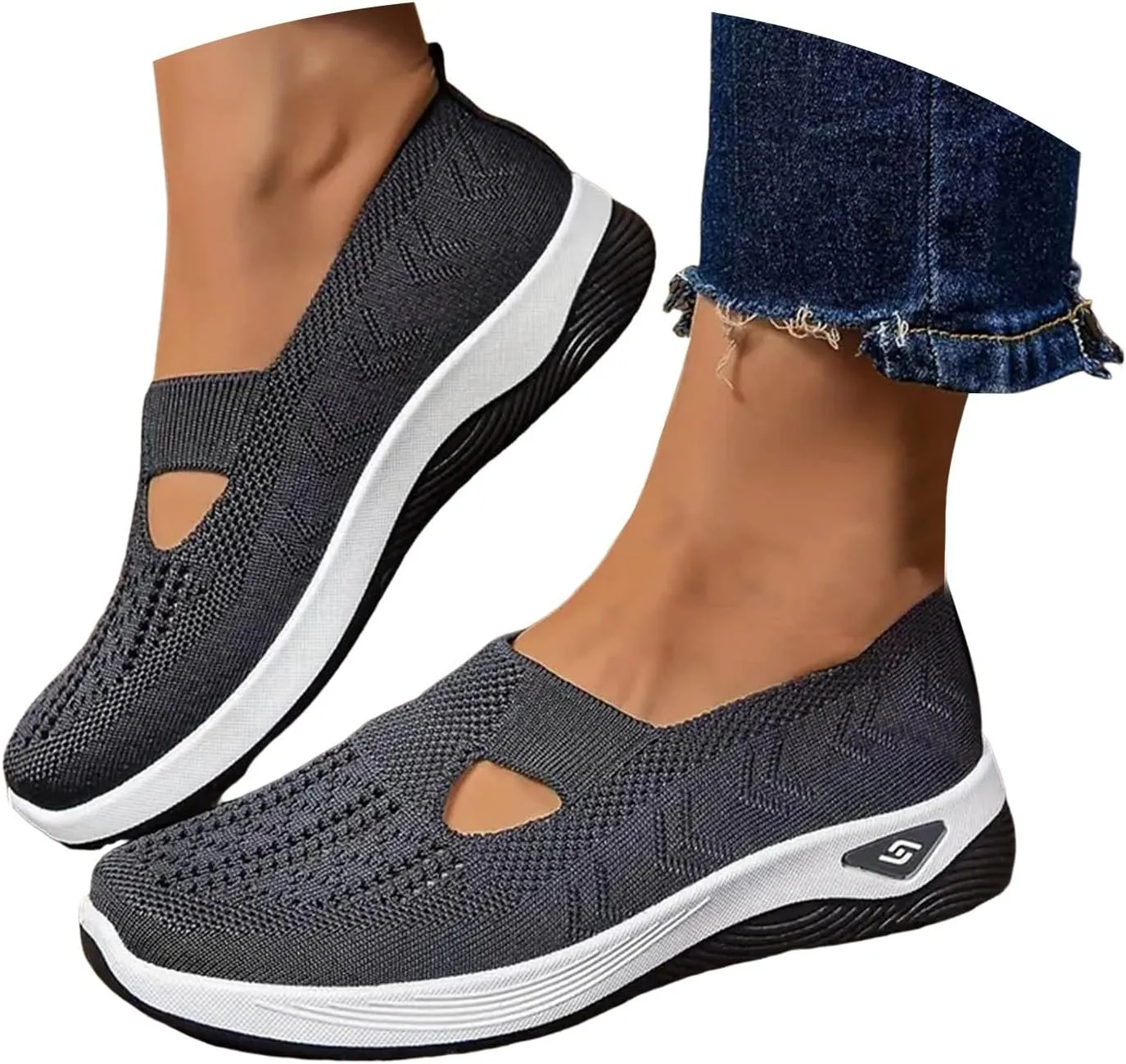 Orthopedic Shoes for Women Sandals 2025 Summer Walking Shoes Breathable Comfortable Soft Orthotic Slip-On Indoor Outdoor Casual Shoe