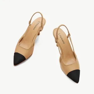 Pointed Toe Slingback Pumps (Helen)