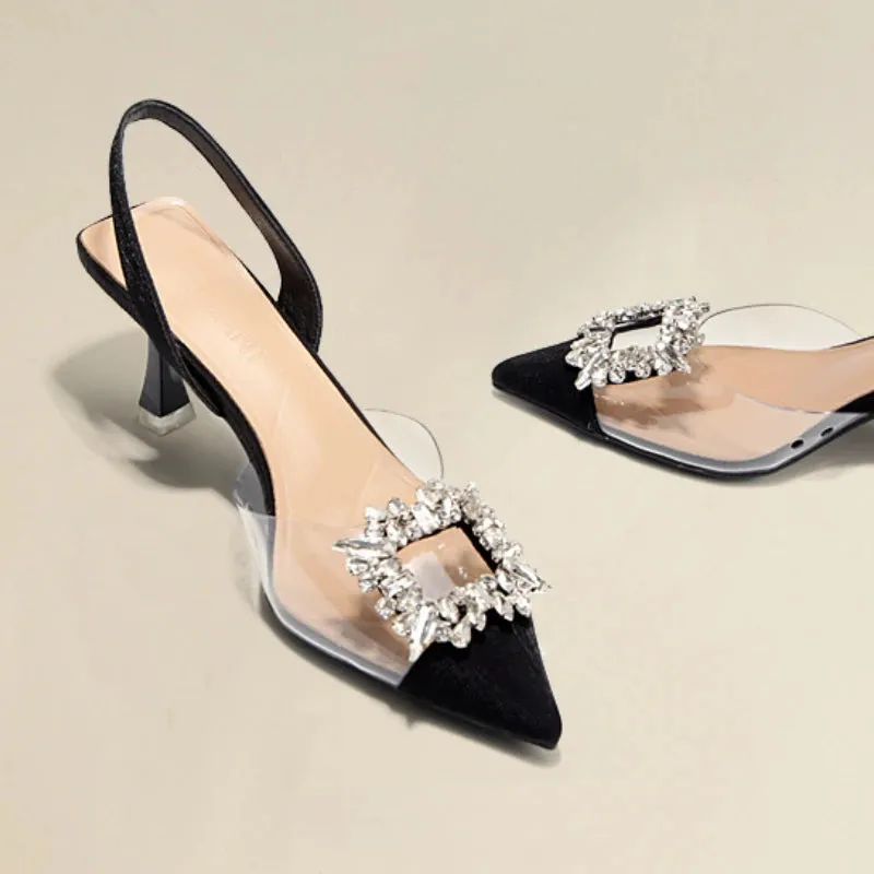 ROCHELLE  Sophisticated Sparkle Pointed Heels